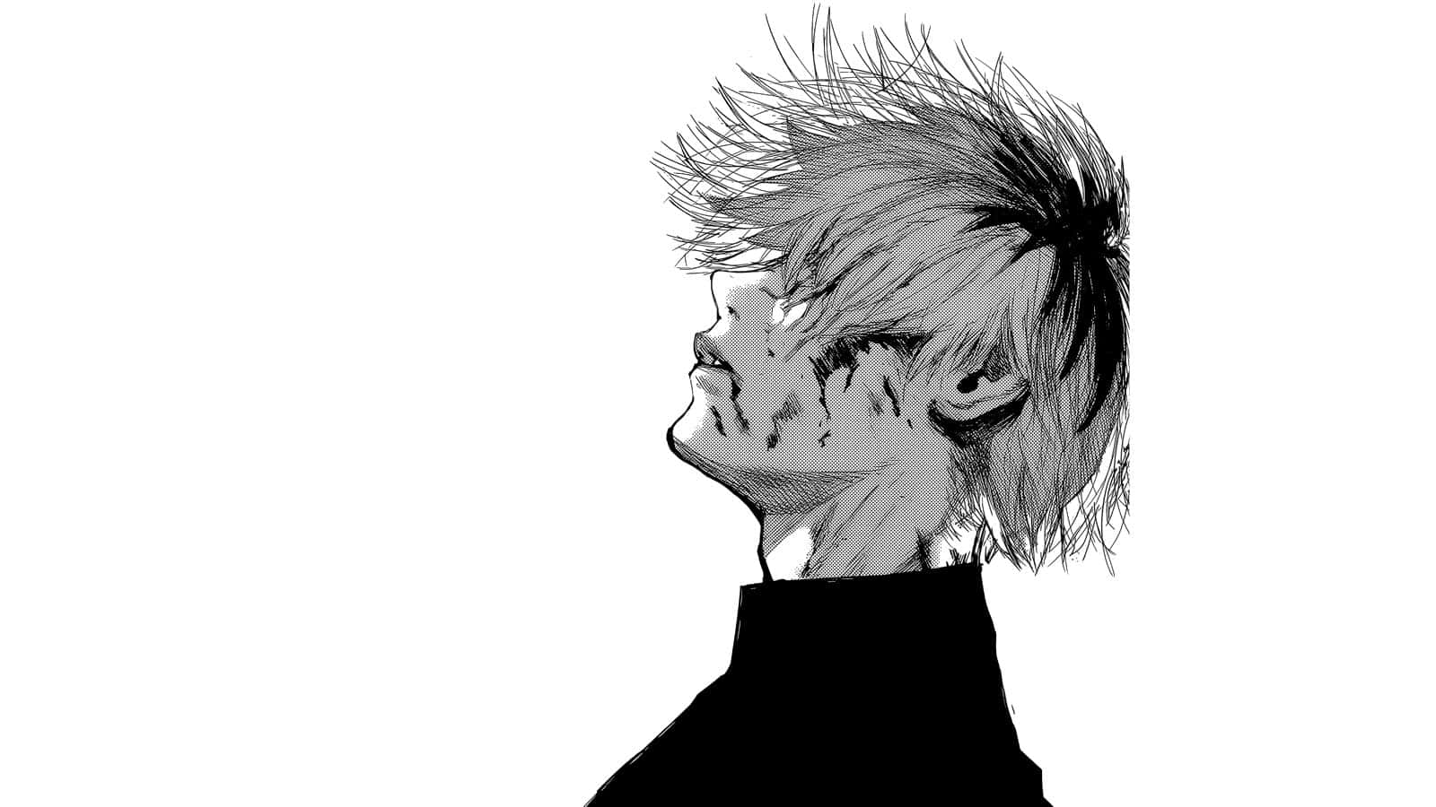 Tokyo Ghoul Profiilikuva BW Kaneki Taustakuvat