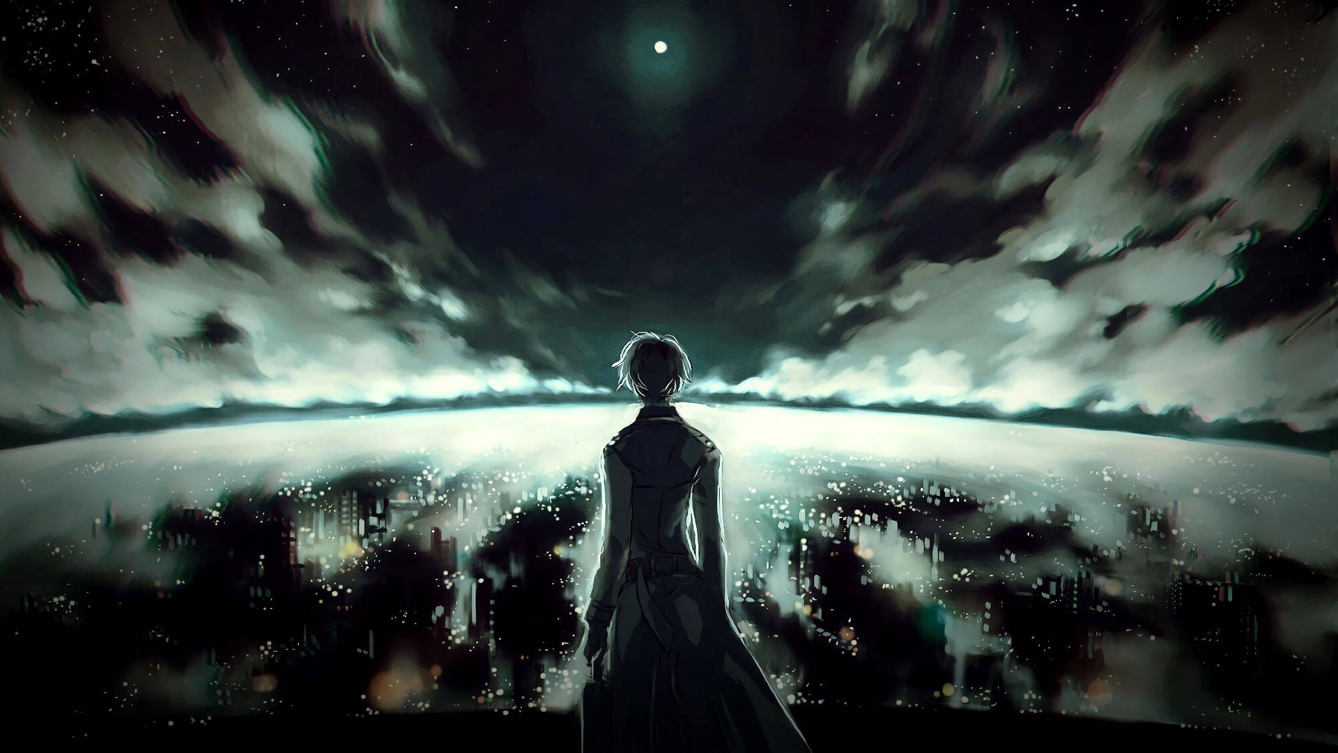 Tokyo Ghoul tumma anime-estetiikka työpöytä