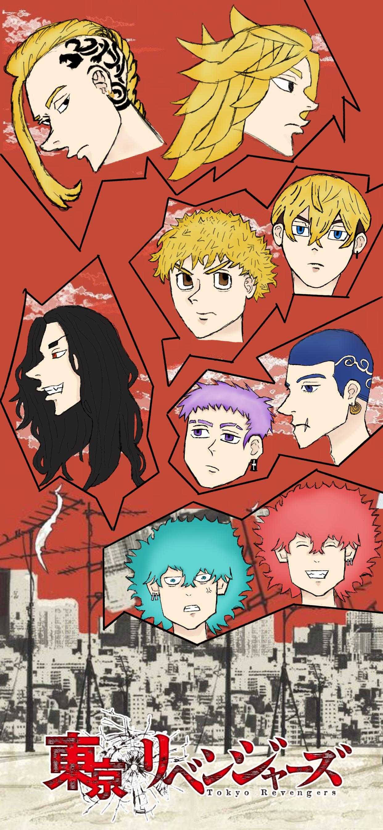 Tokyo Revengers -jengin jäsenet Taustakuvat
