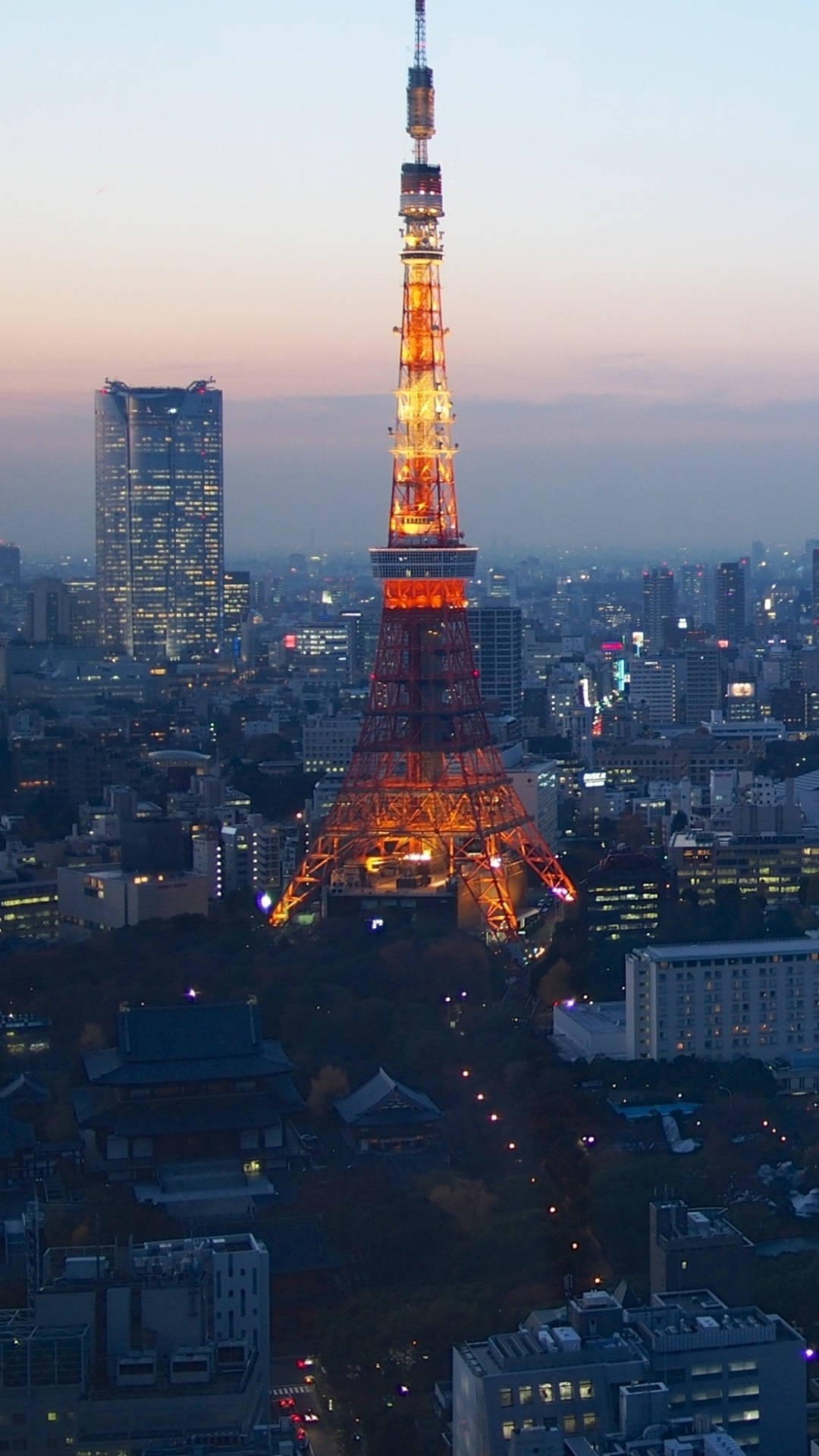 Tokyo Tower Yötaivas Top iPhone HD Taustakuvat