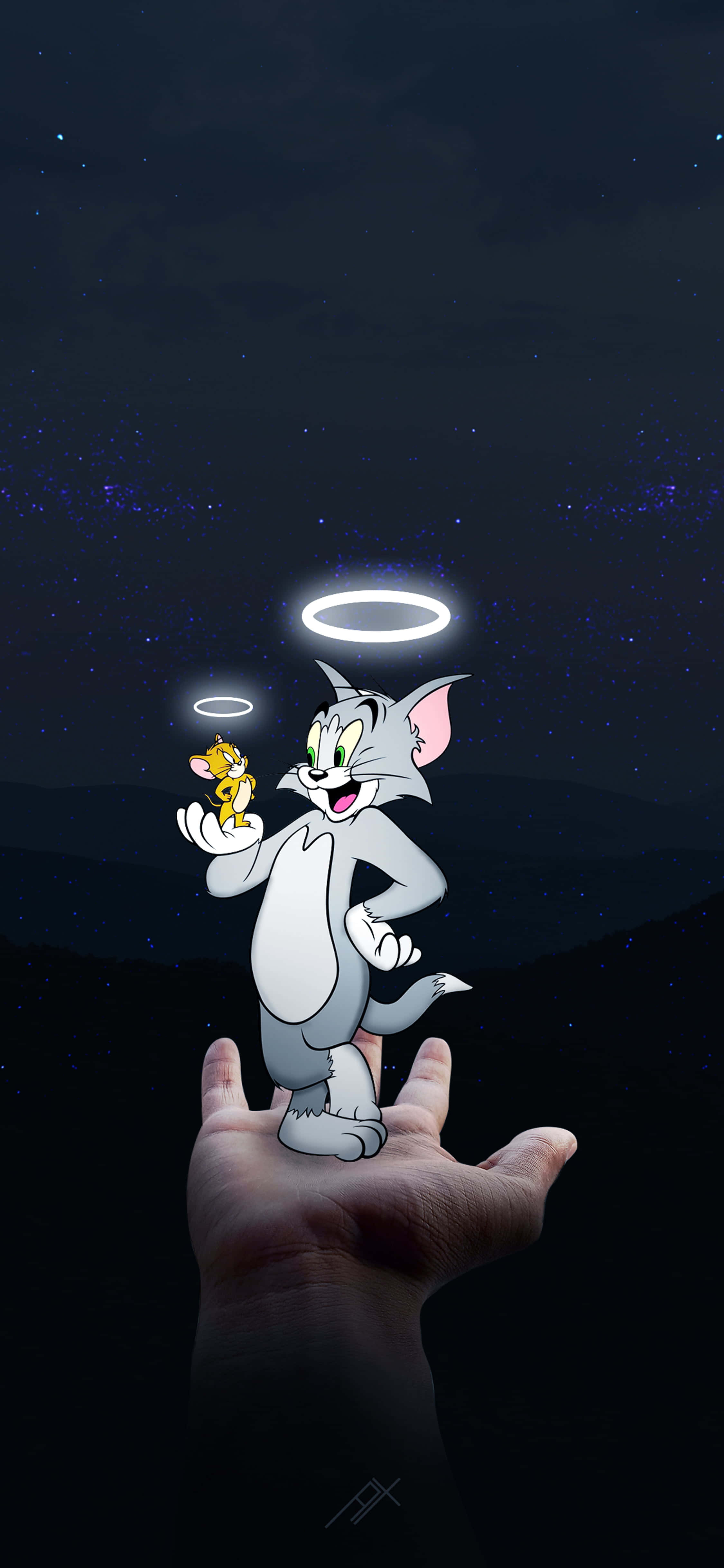 Tom ja Jerry sädekehillä sarjakuvatausta Taustakuvat