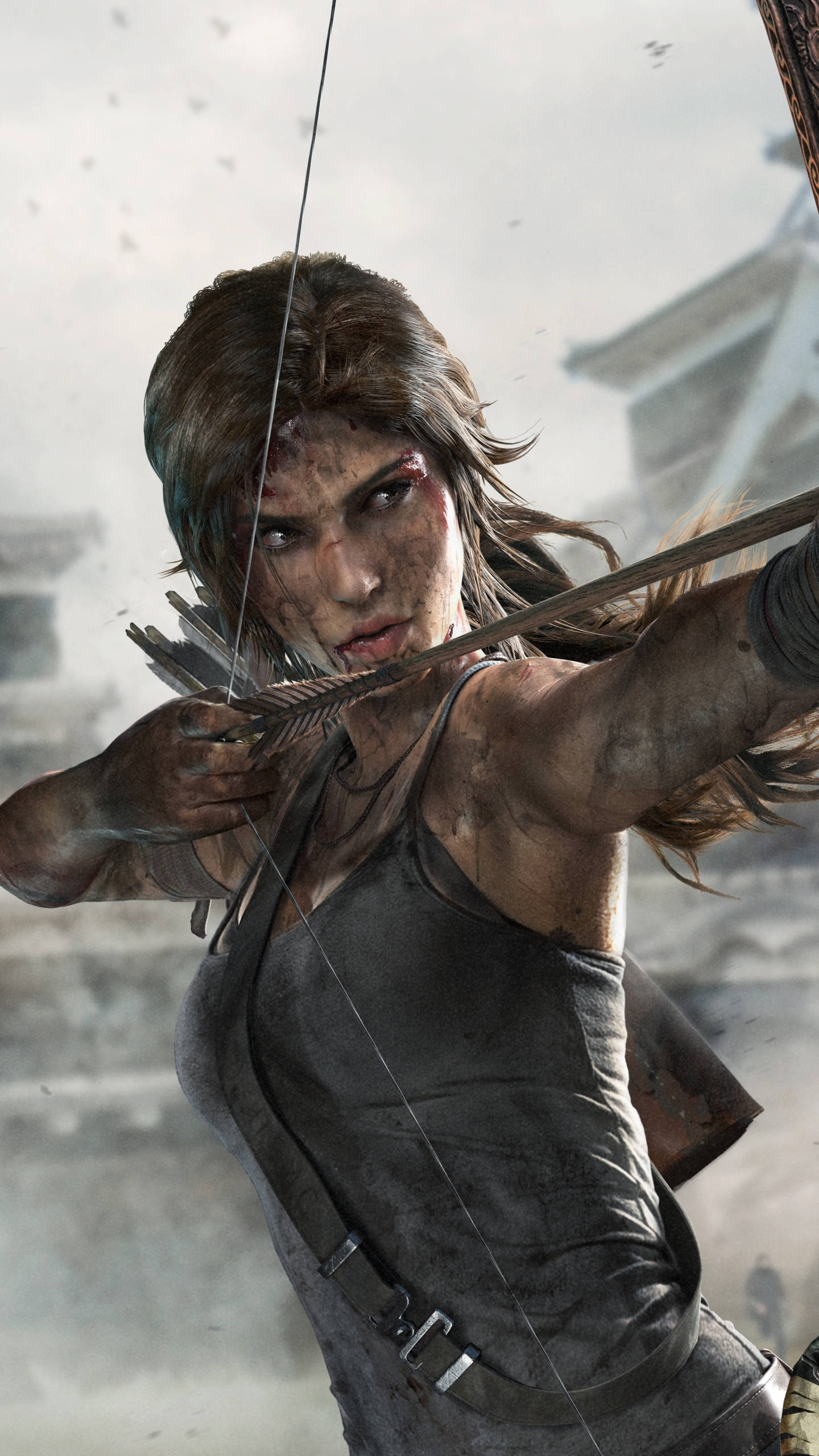 Tomb Raider jousiammunta iPhone Taustakuvat
