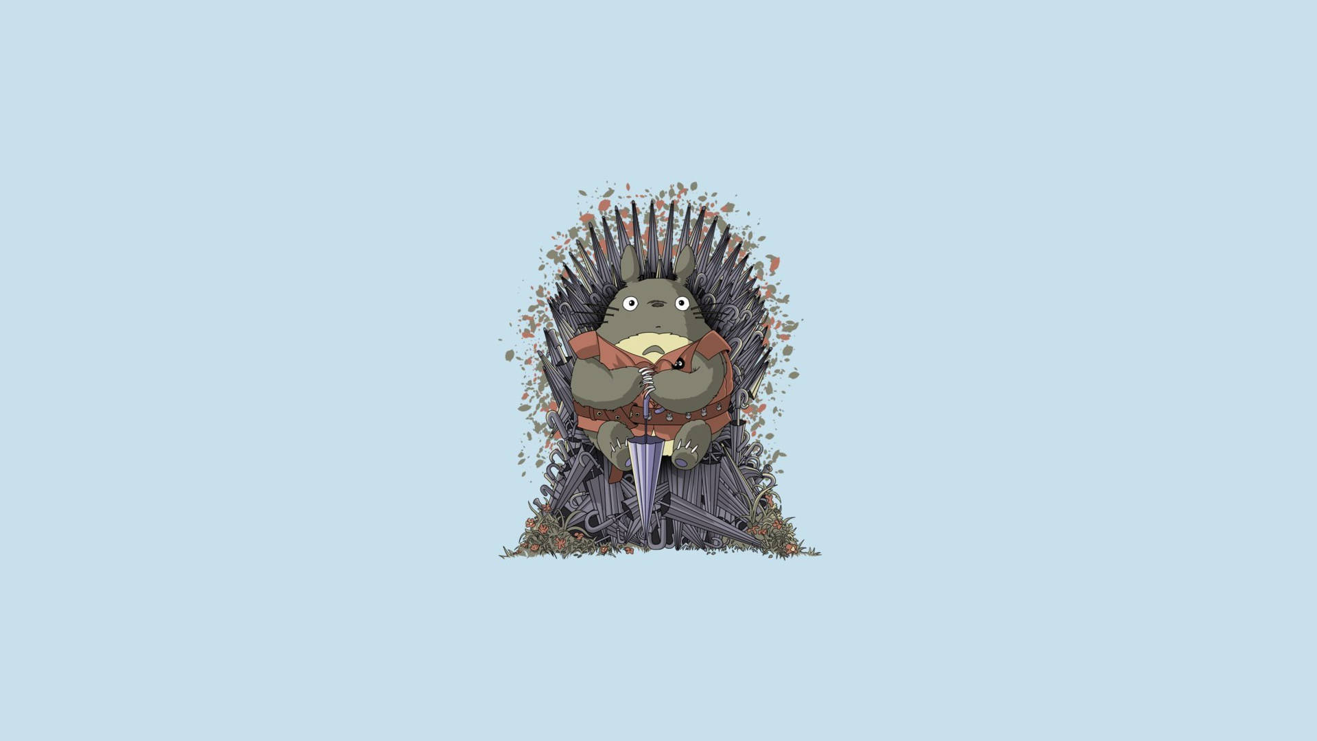 Totoro Game Of Thrones minimalistinen esteettinen kannettava Taustakuvat