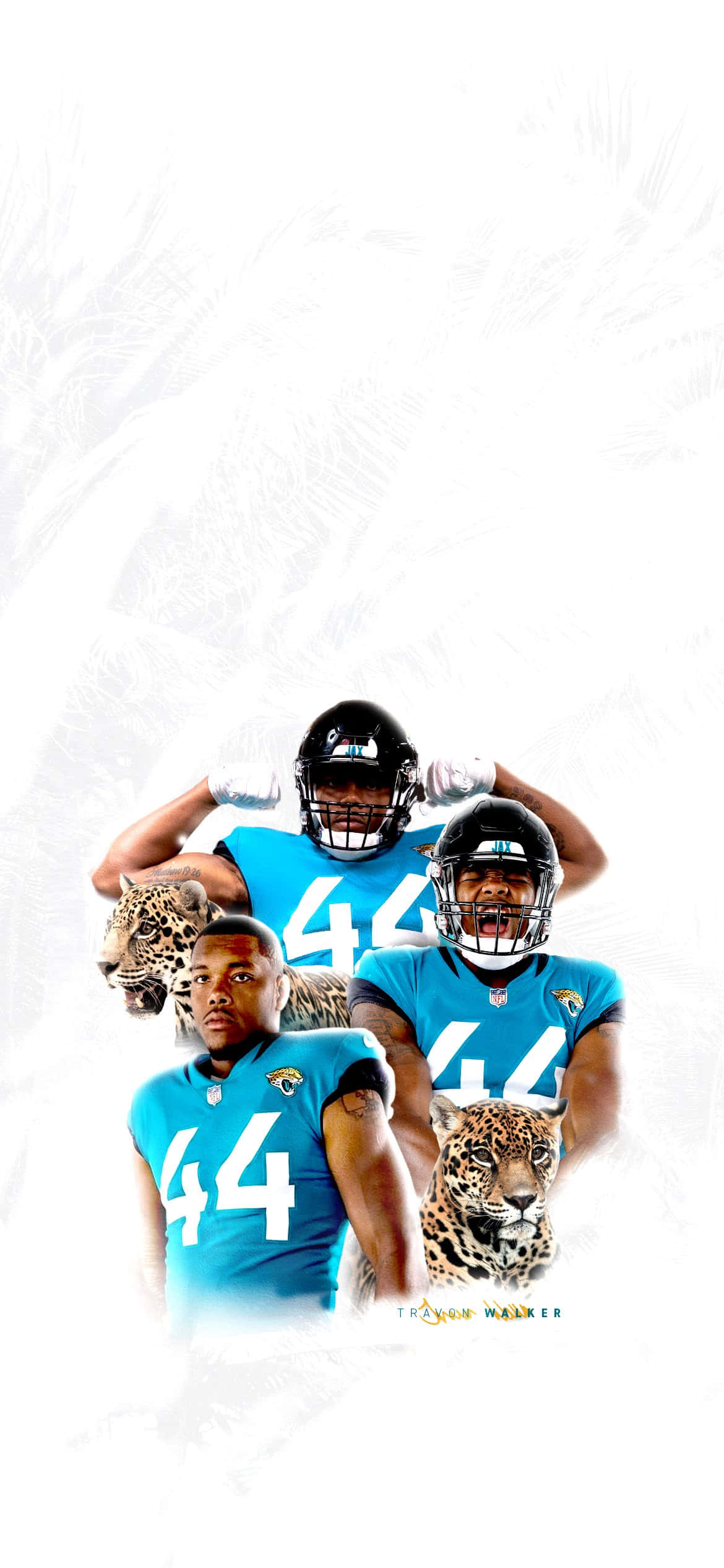 Travon Walker Jacksonville Jaguars -juliste Taustakuvat