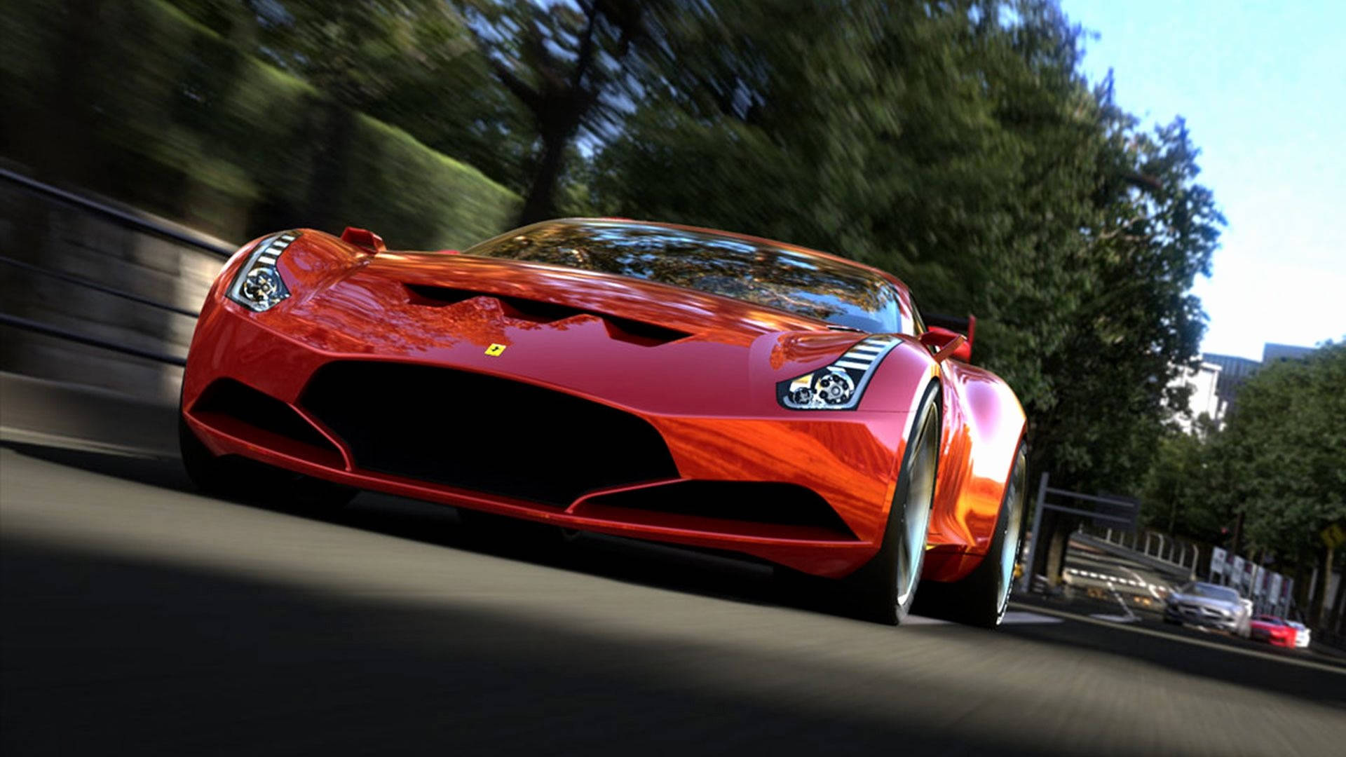 Trendaava punainen Ferrari 288 GTO -urheiluauto Taustakuvat