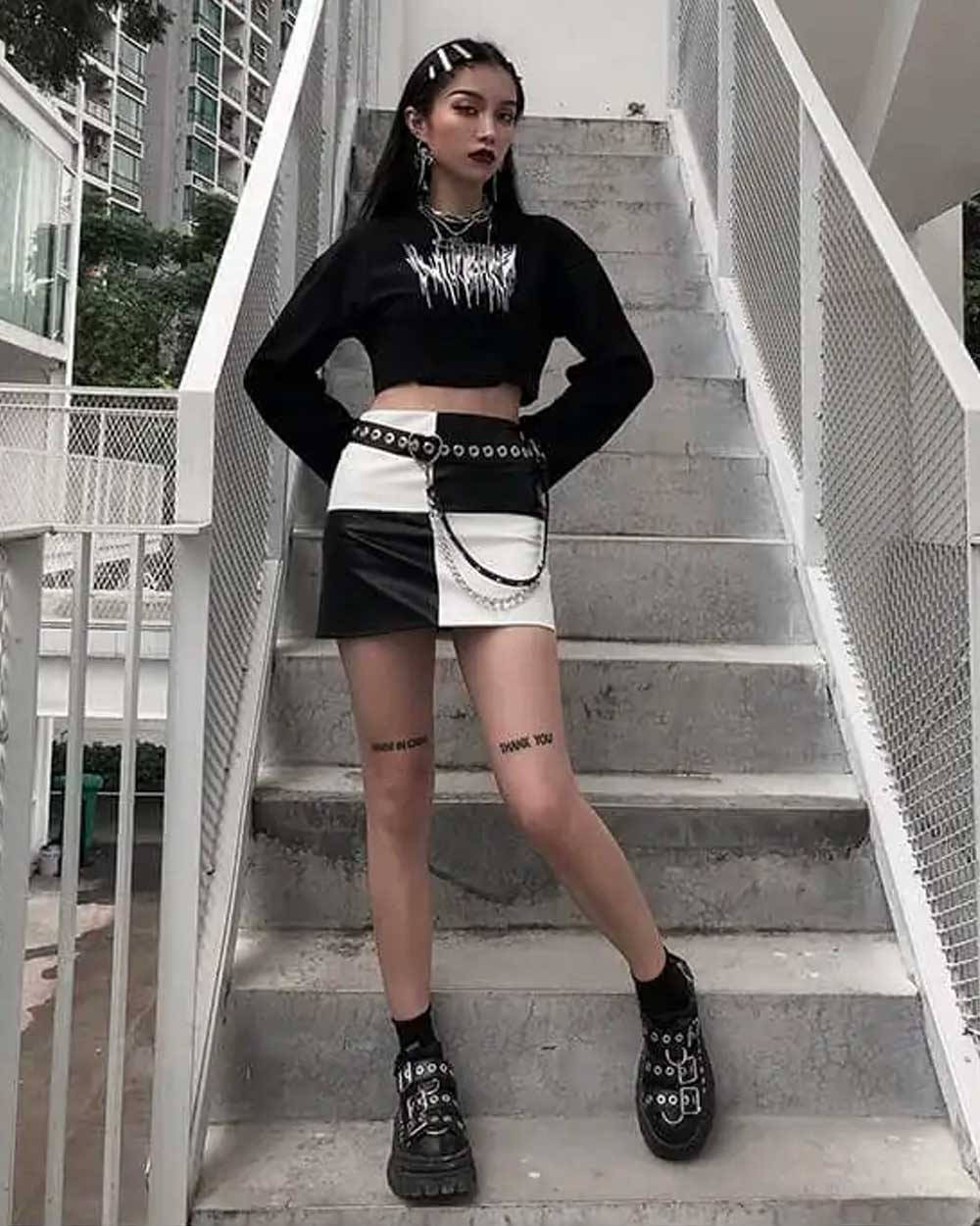 Trendikäs esteettinen emo punk Taustakuvat