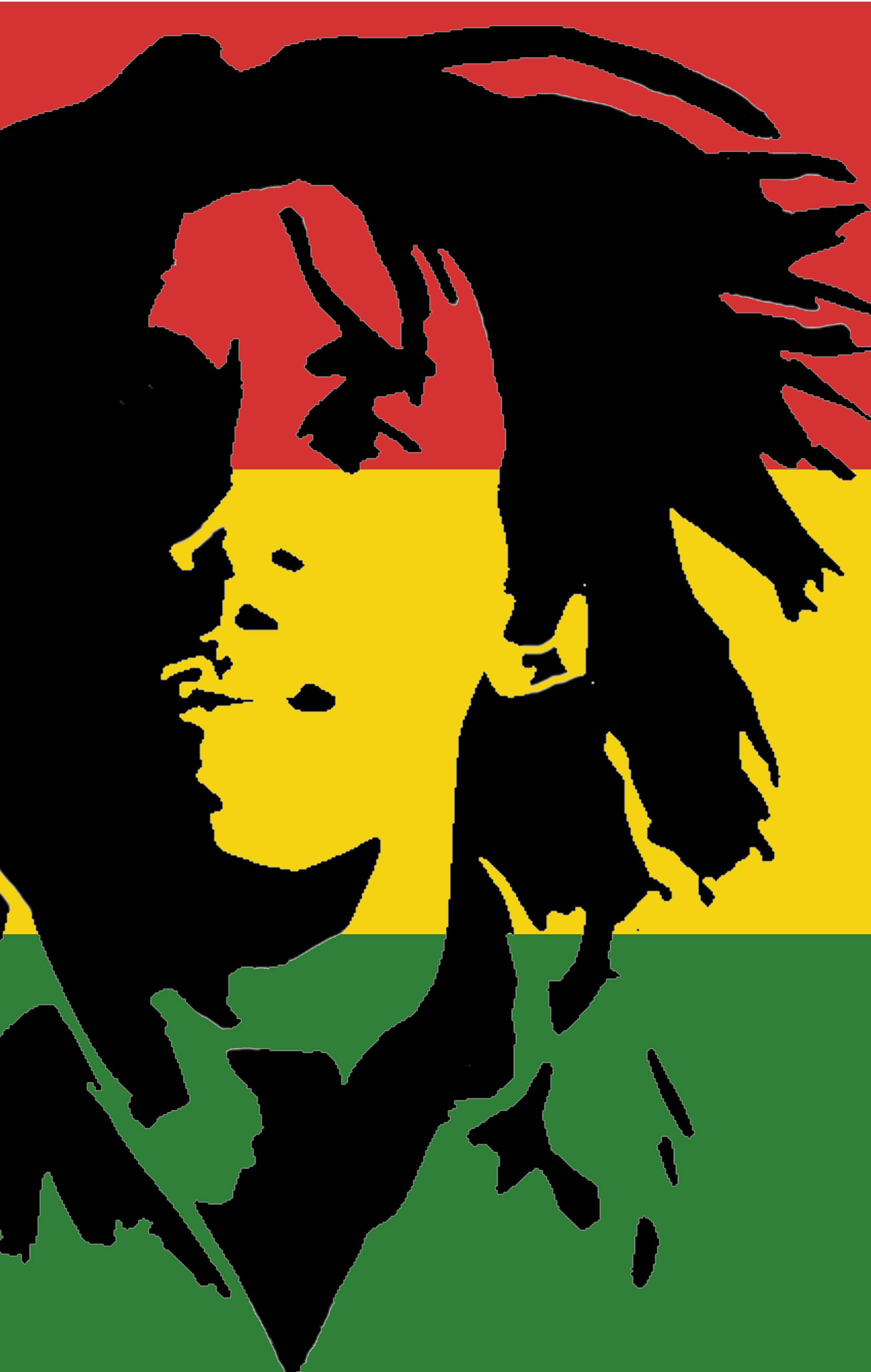 Trendikäs värikäs Bob Marley -grafiikka Taustakuvat