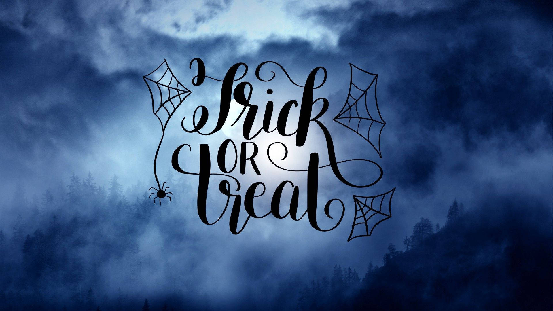 Trick Or Treat Web Pilvinen Tausta Taustakuvat