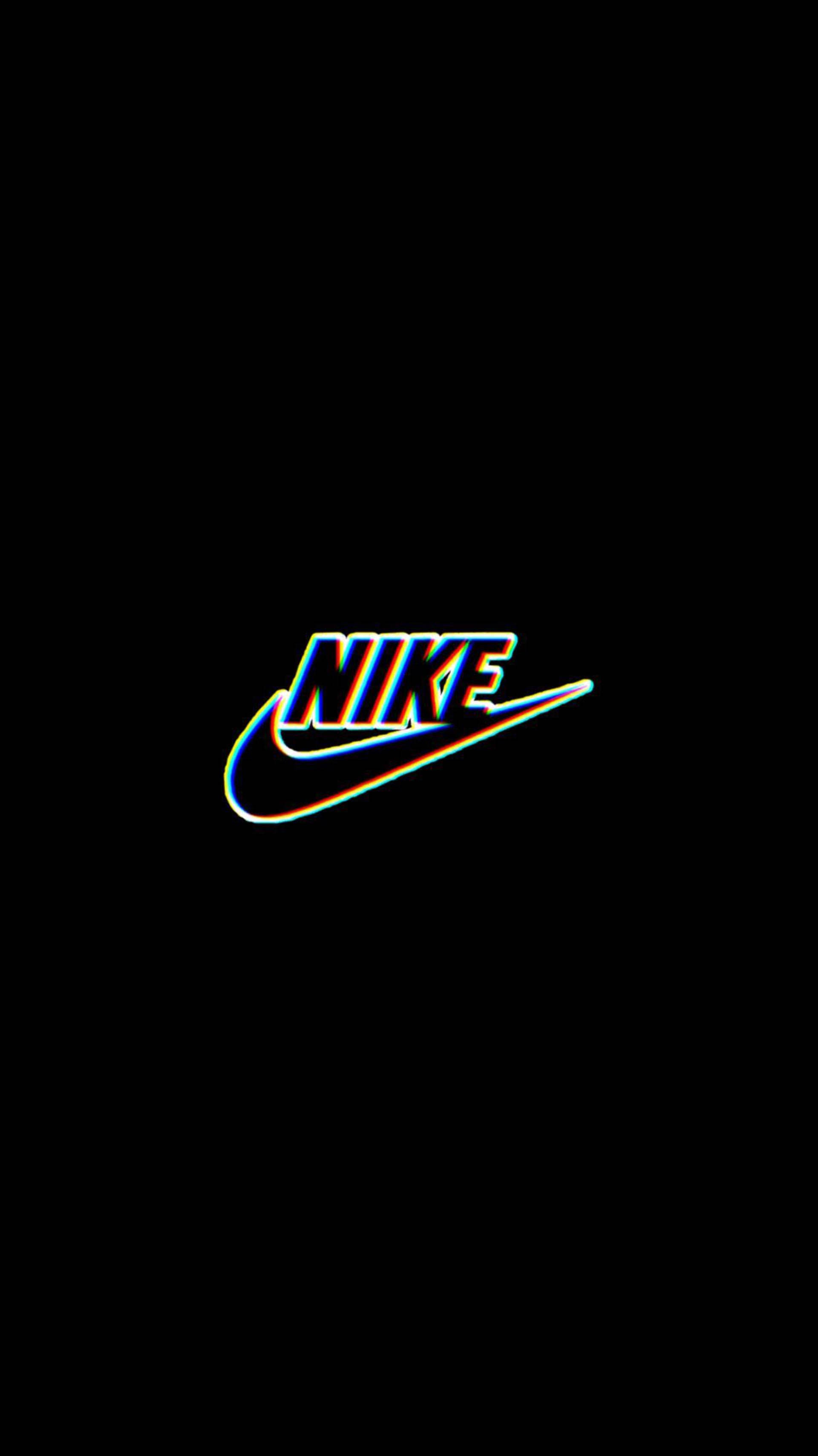 Trippinen tumma esteettinen Nike-logo Taustakuvat