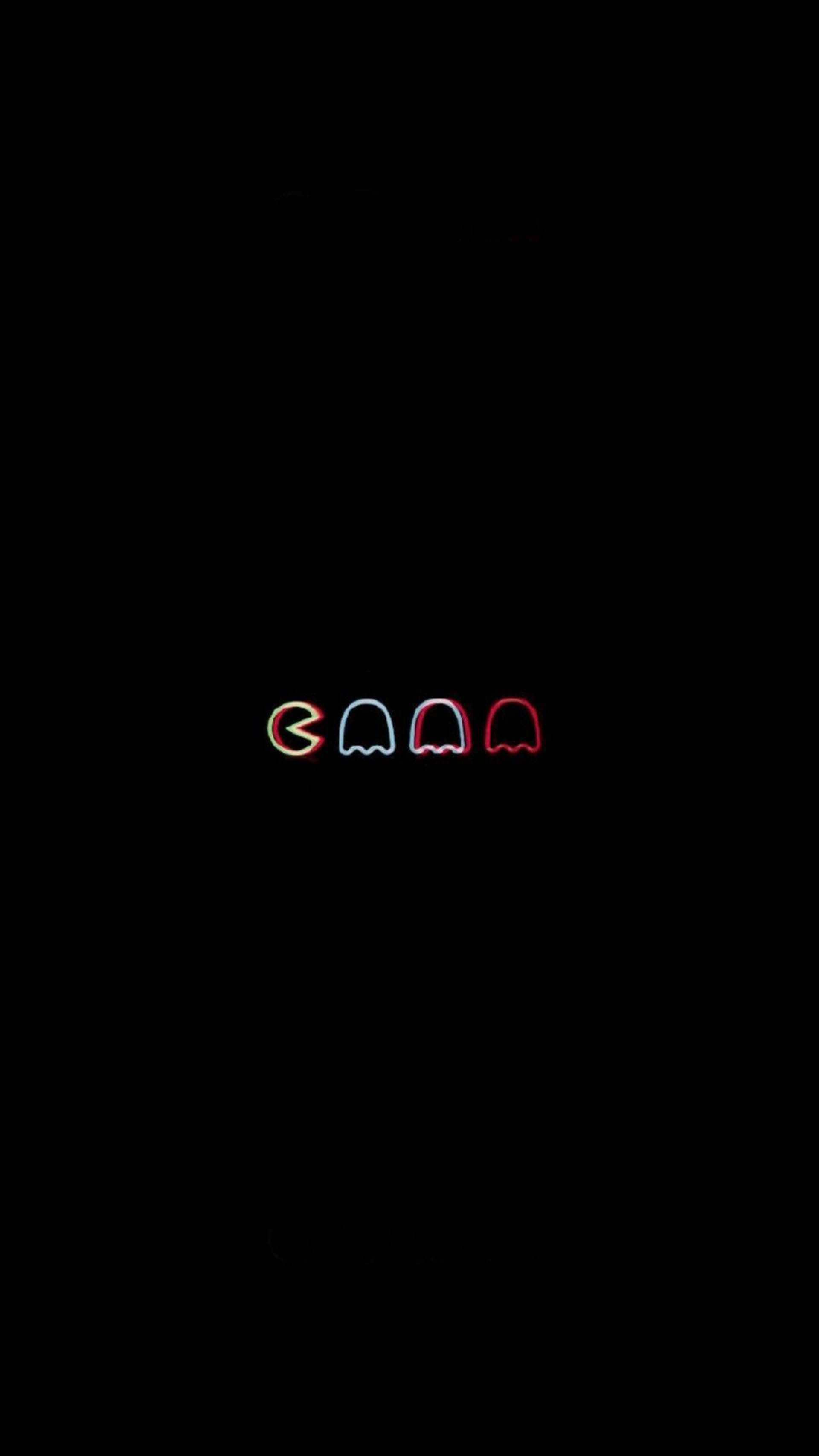 Trippy tumma estetiikka Pacman-kuvakkeet Taustakuvat