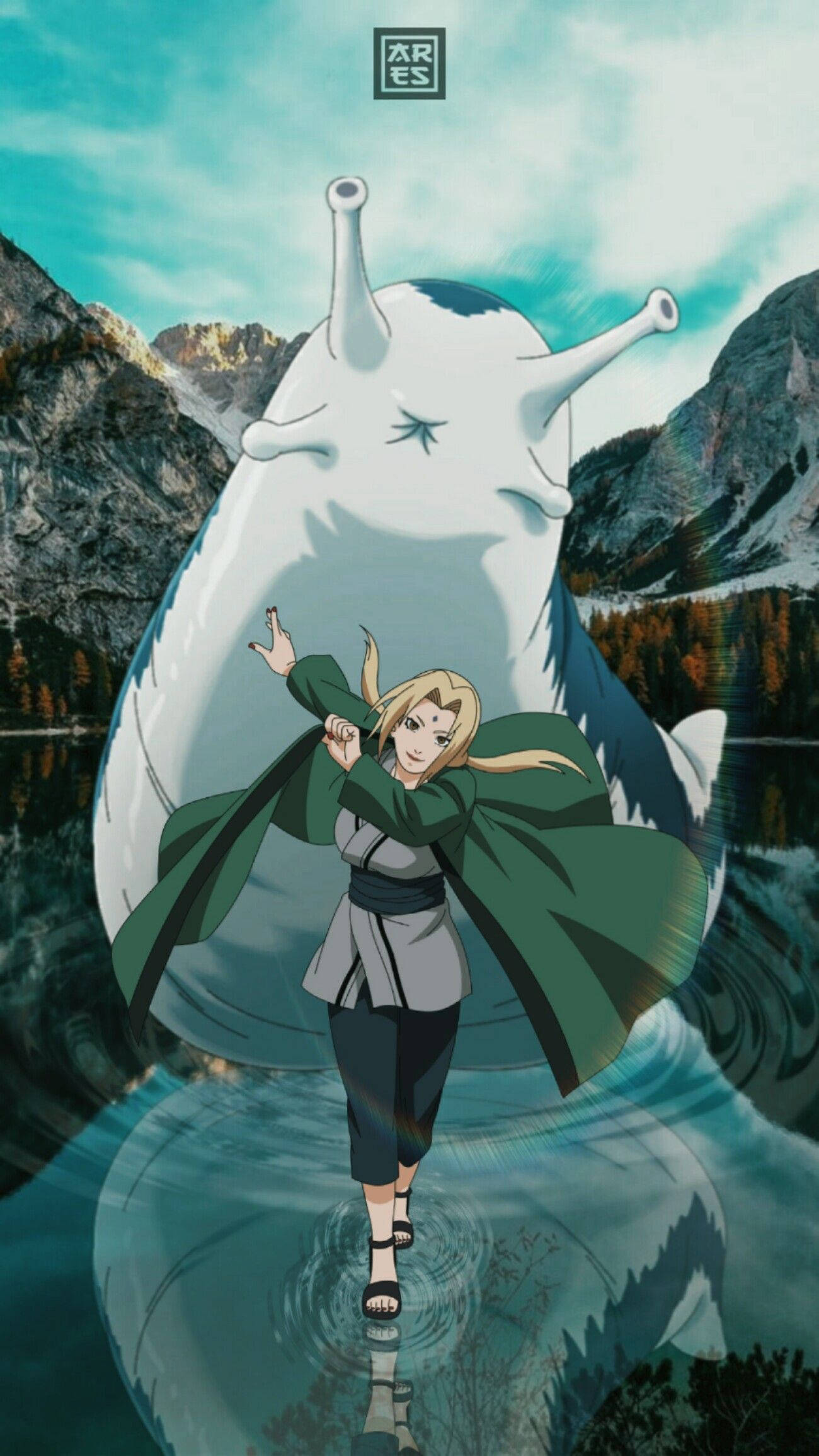 Tsunade ja Katsuyu Taustakuvat