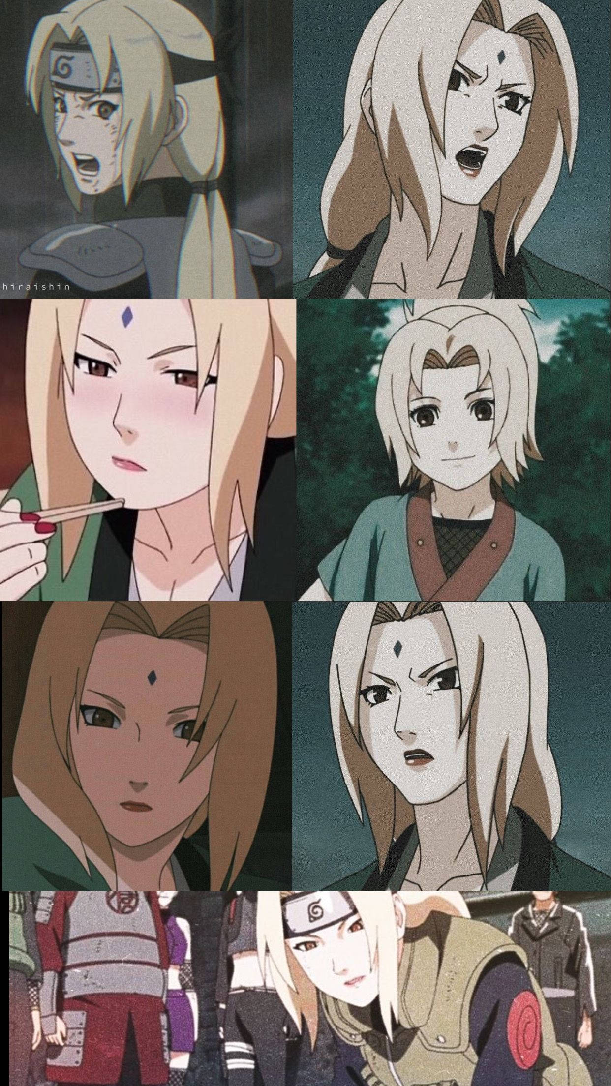 Tsunade-kollaasi Taustakuvat