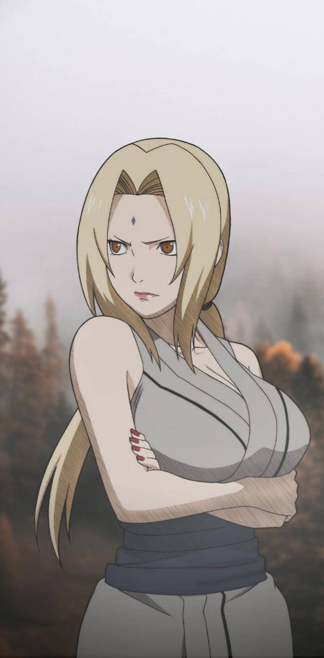 Tsunade kurtistaa kulmiaan Taustakuvat