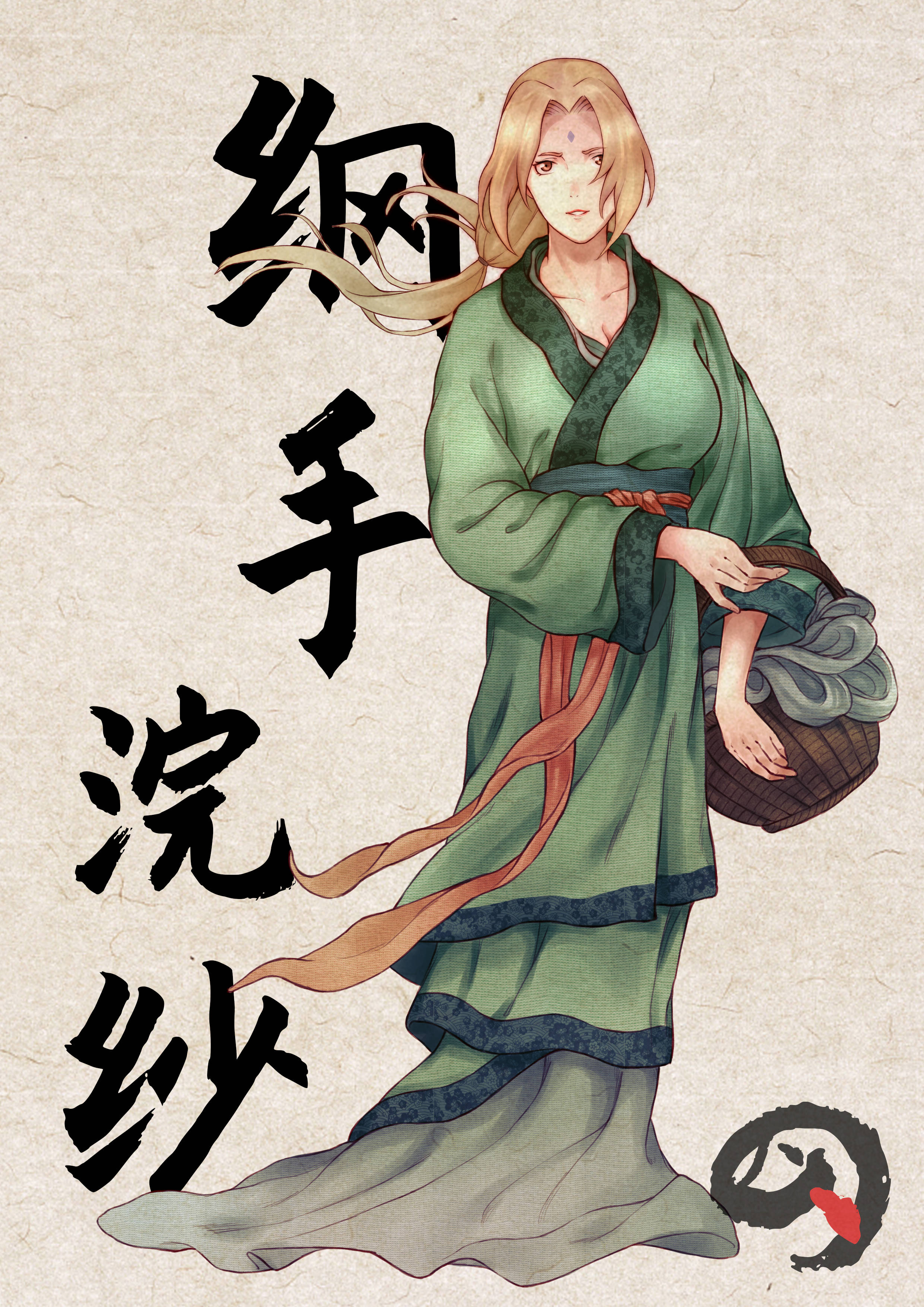 Tsunade-maalaustaide Taustakuvat