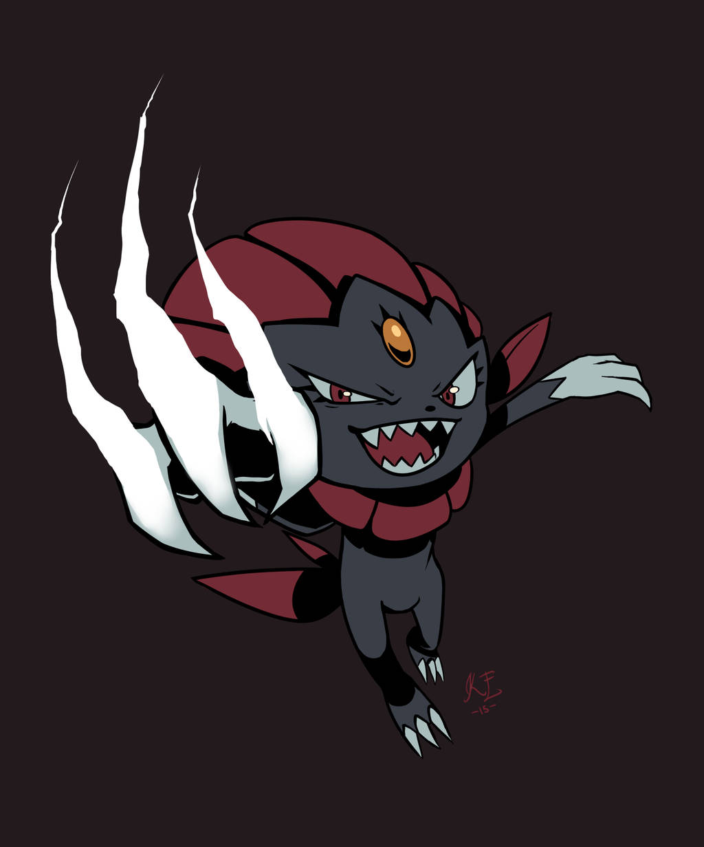 Tuhma Weavile hyökkää Taustakuvat