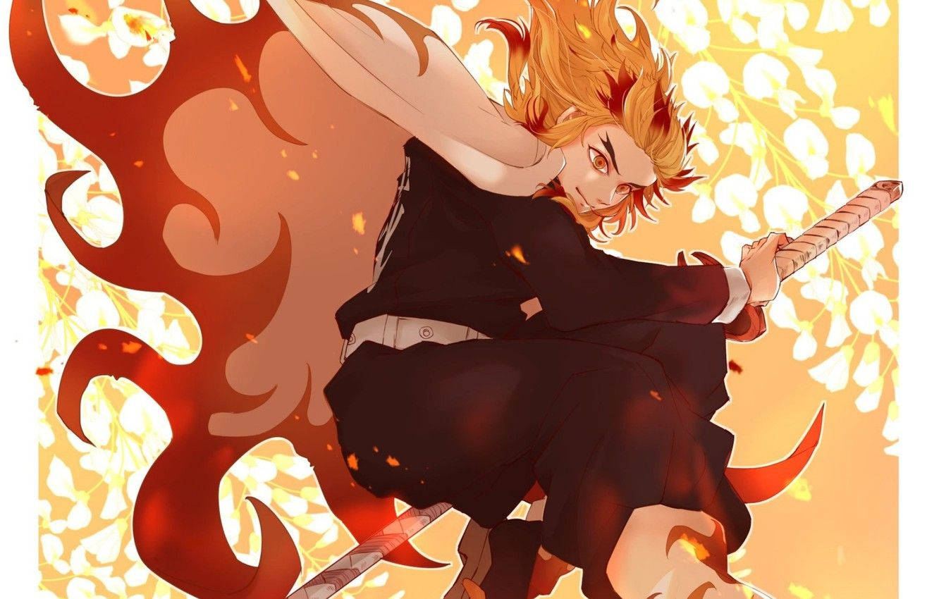 Tulen Hashira Rengoku animesta Demon Slayer Taustakuvat
