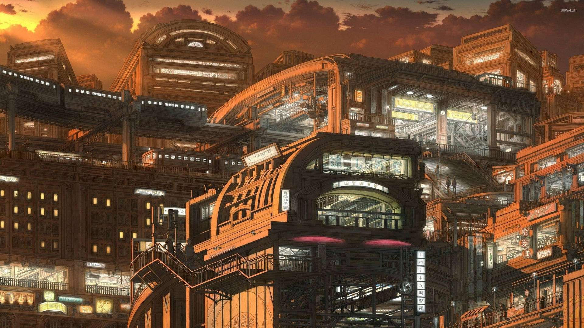 Tulevaisuuden kaupunki – Tervetuloa Anime Cityyn Taustakuvat