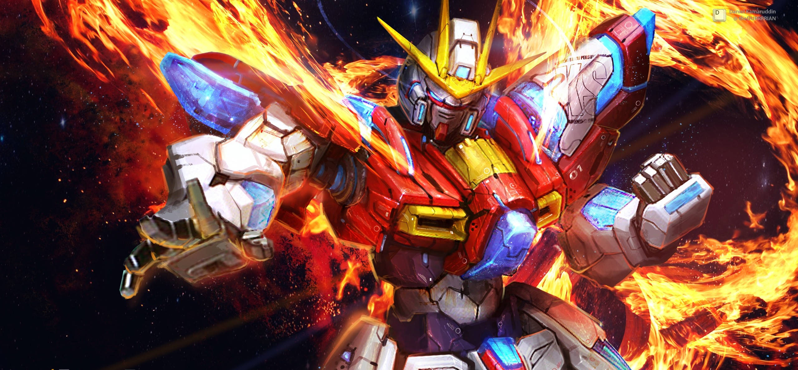 Tulinen tausta Mobile Suit Gundamille Taustakuvat