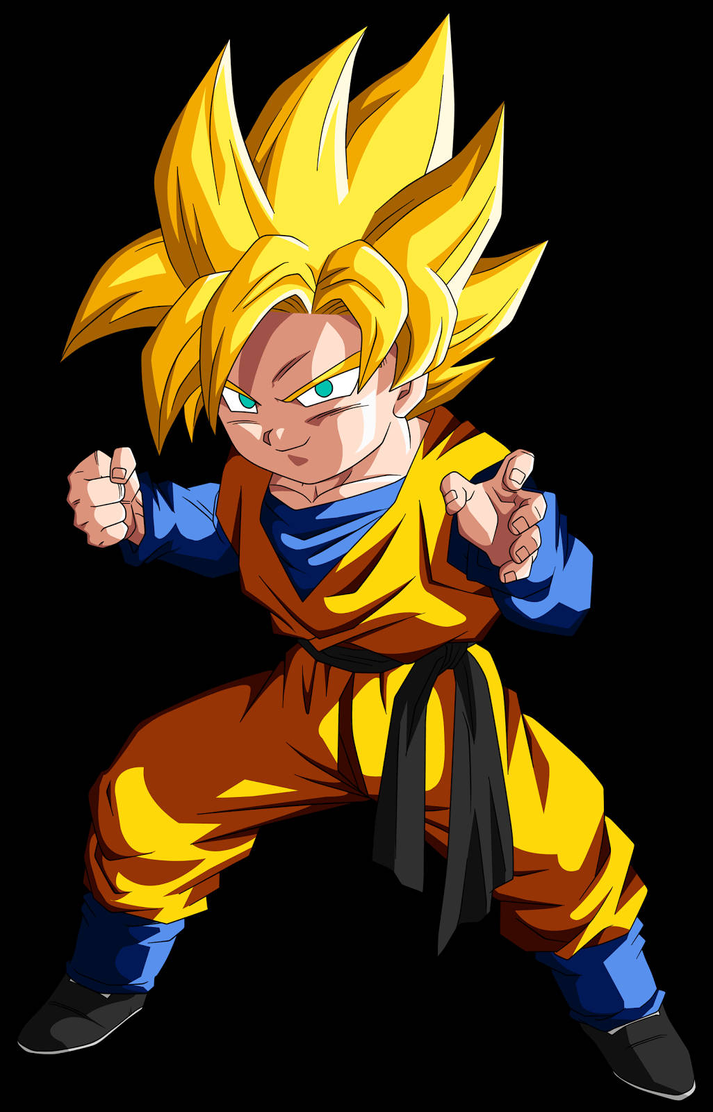 Tulinen Voima Vapautettu - Goten Super Saiyan-muunnoksessa Taustakuvat