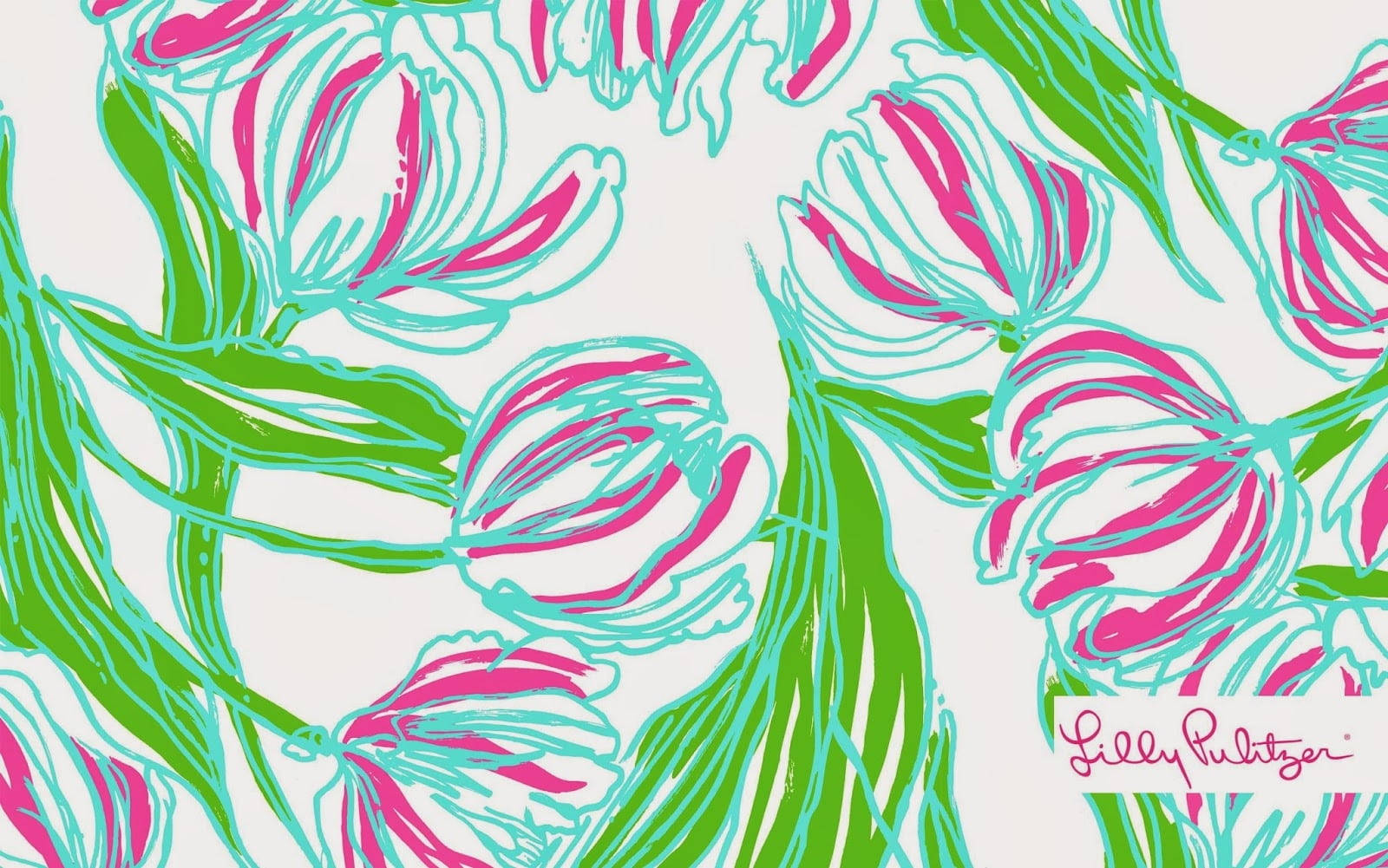 Tulppaanit Lilly Pulitzer Työpöytä Taustakuvat