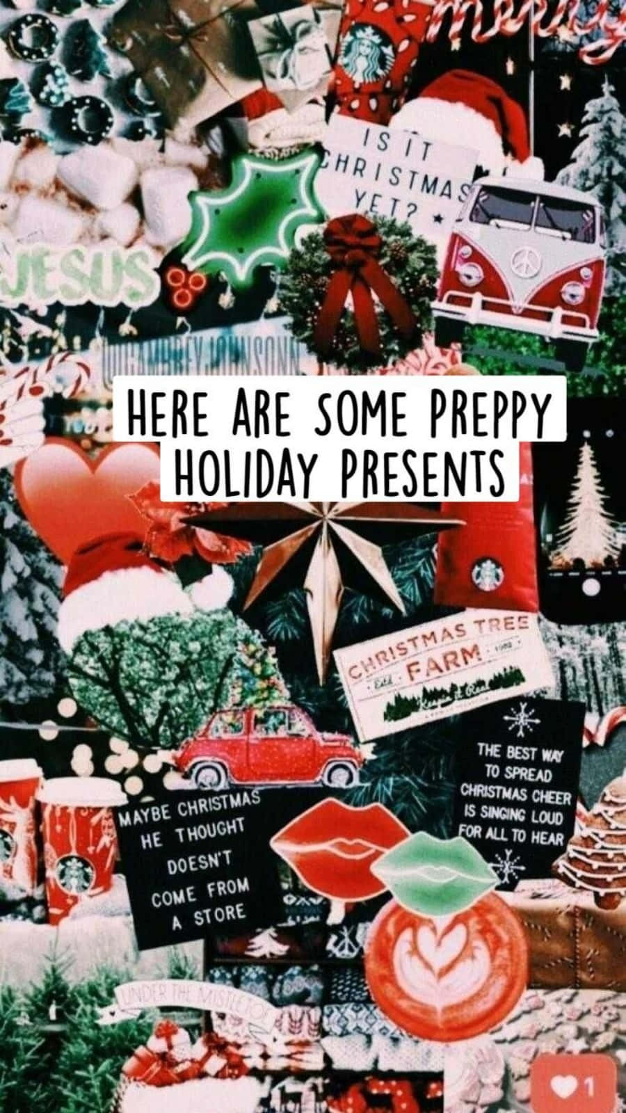 Tumblr Joulun Juhlaesteettinen Kollaasi Taustakuvat