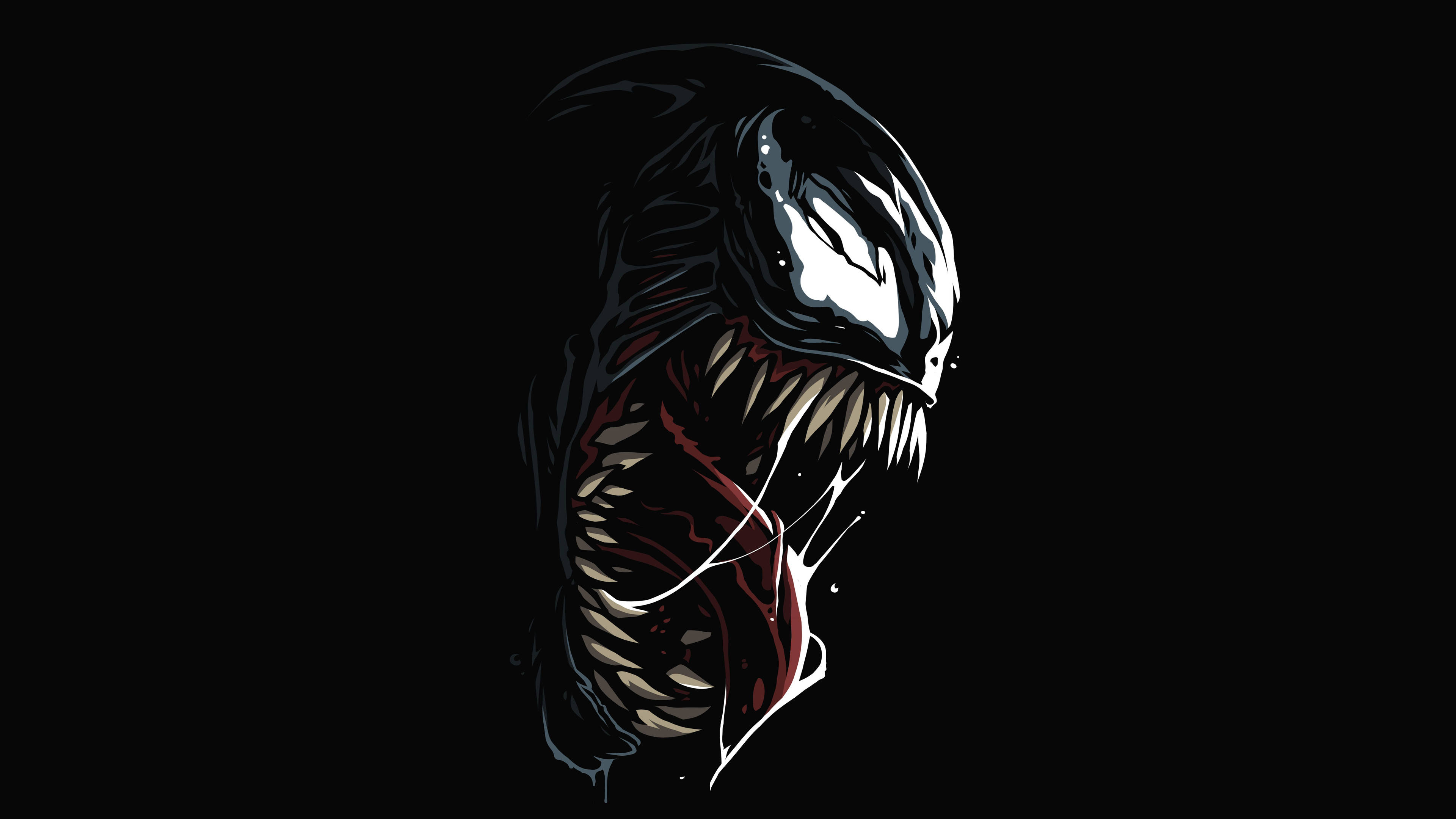 Tumma 4K Ultra HD Venom-grafiikka Taustakuvat