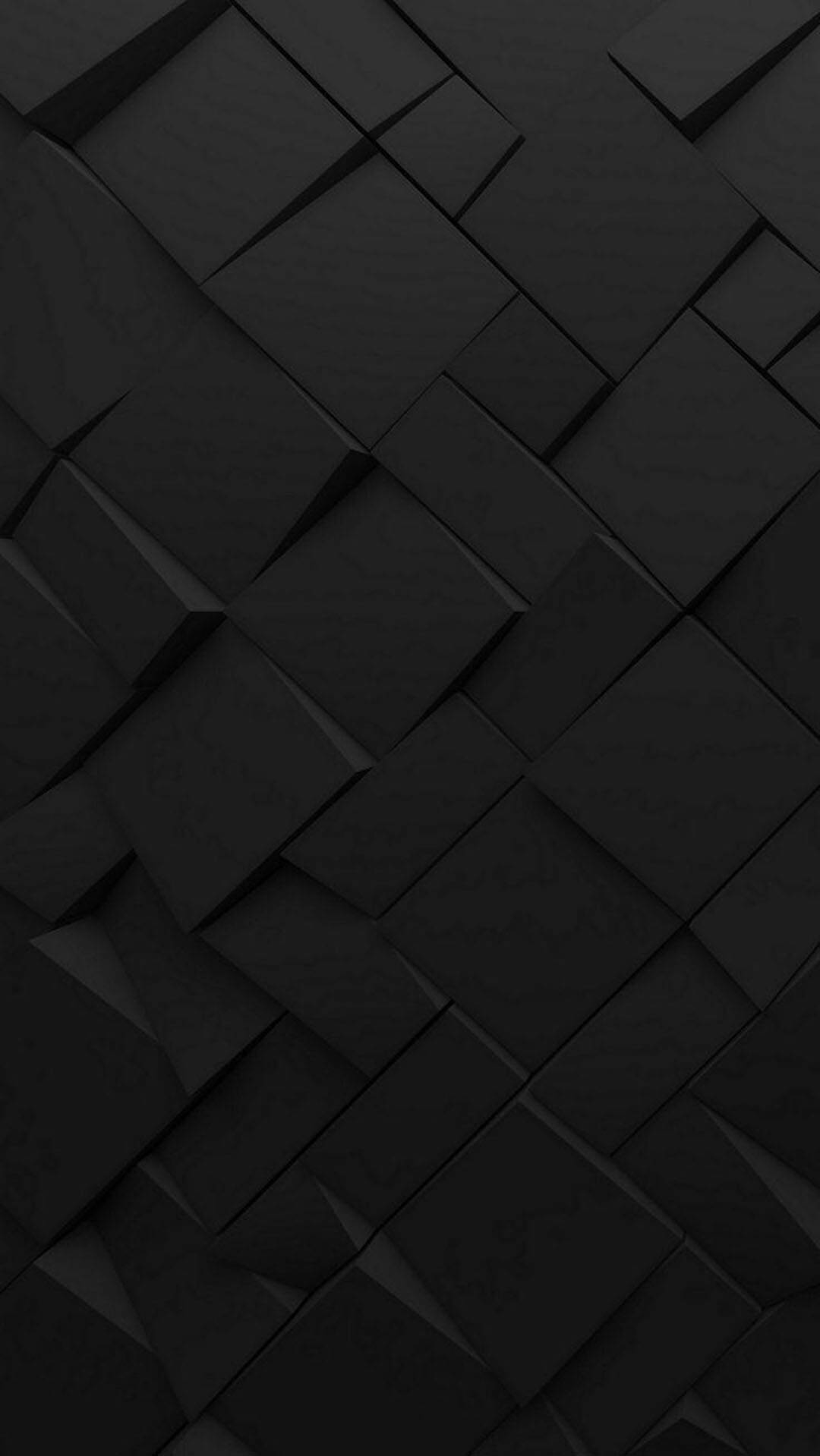 Tumma Android 3D Abstrakti Kuutiokuvio Taustakuvat