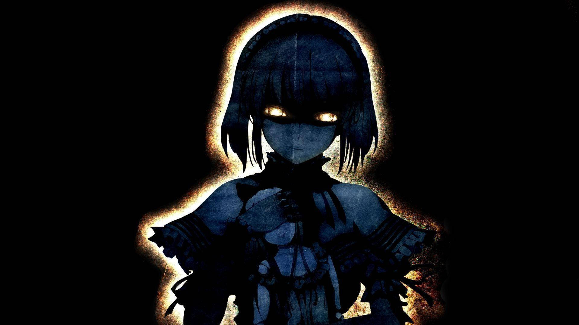 Tumma anime-demoni Alice Margatroid Taustakuvat