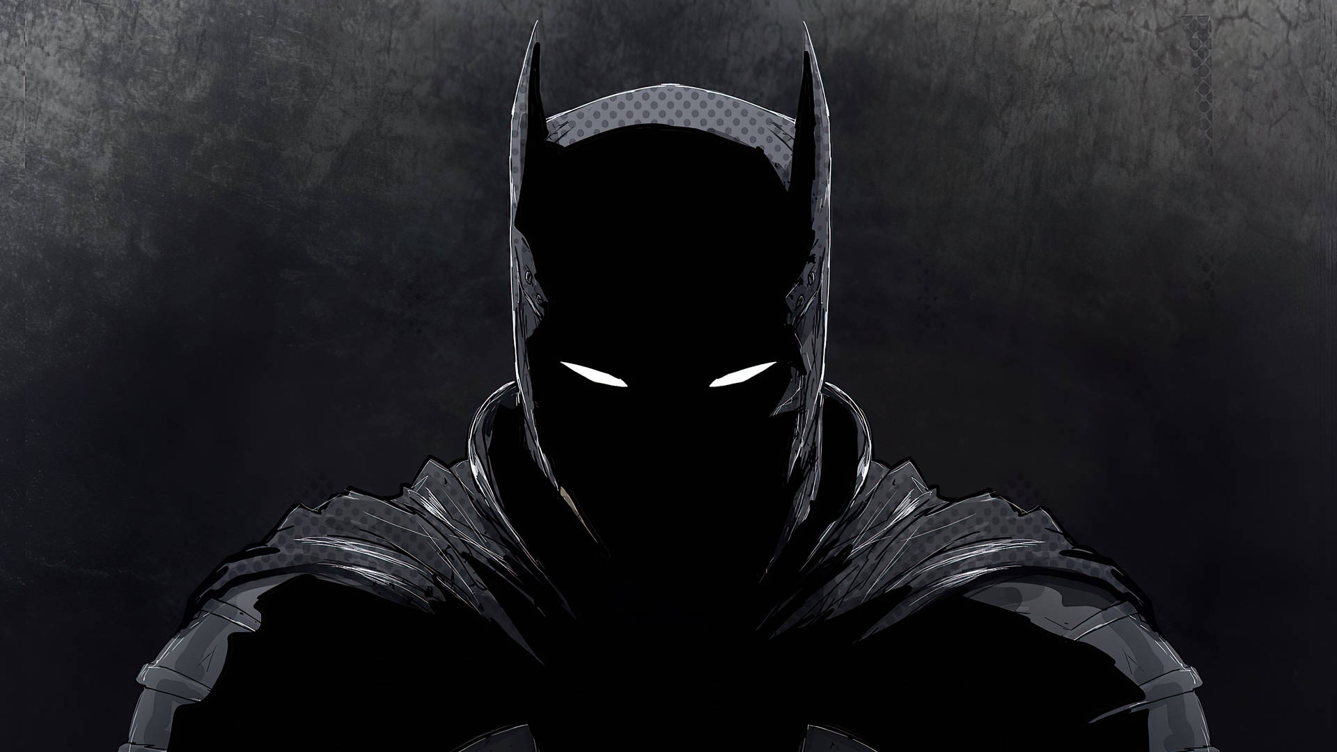 Tumma Batman-piirros mustalla kannettavalla Taustakuvat