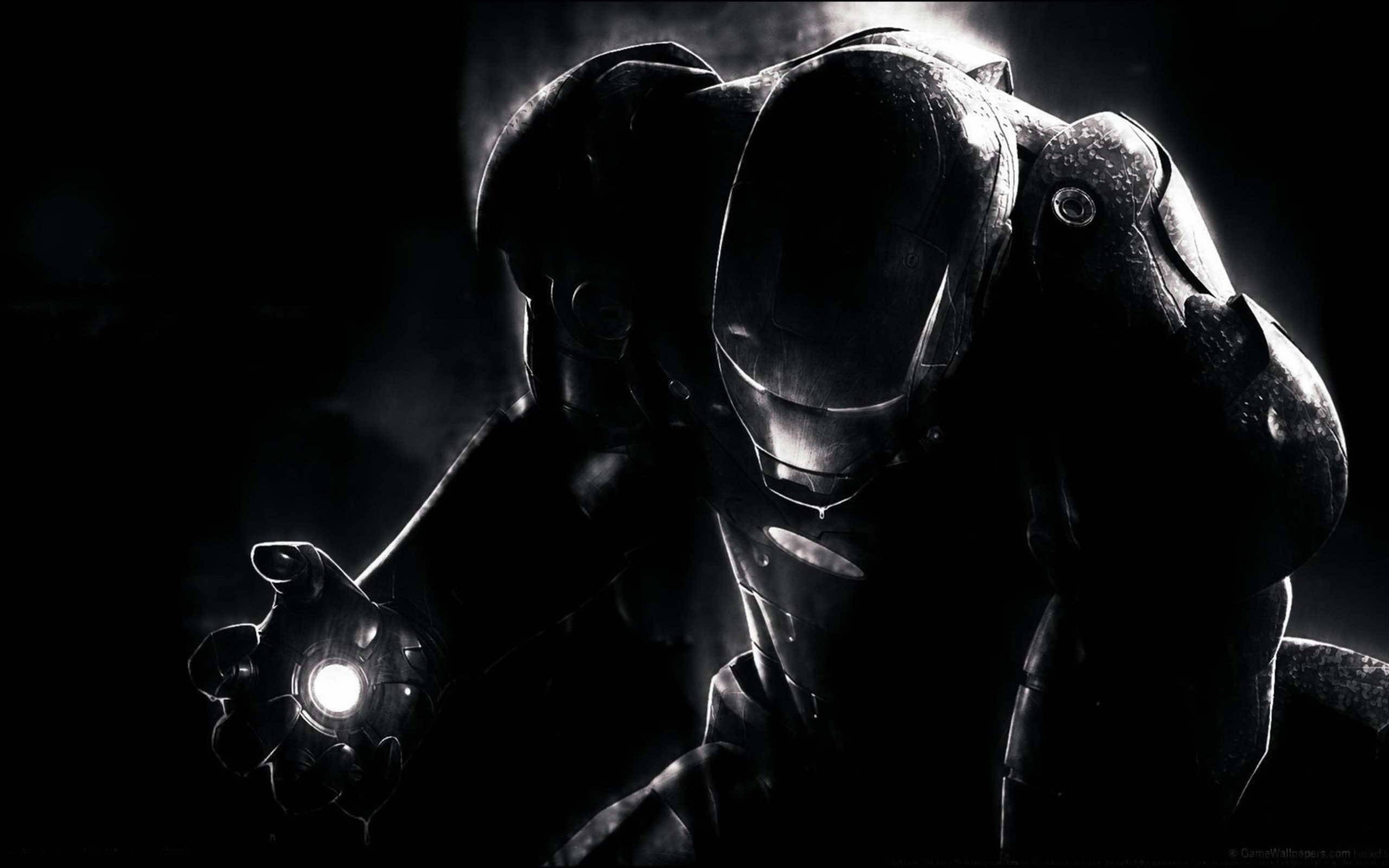 Tumma Iron Man Musta Mac Taustakuvat
