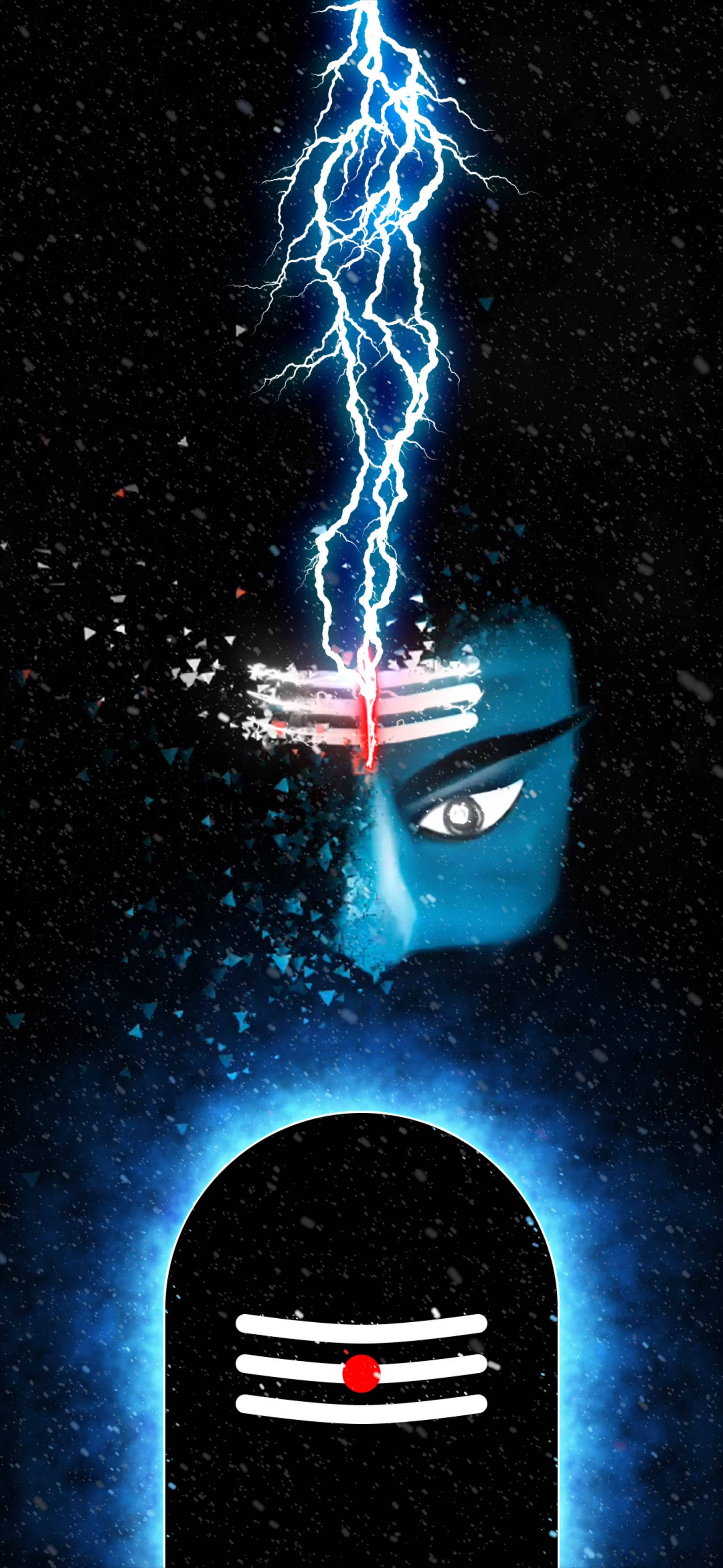 Tumma Mahadev Salama Ja Otsasymboli HD Taustakuvat