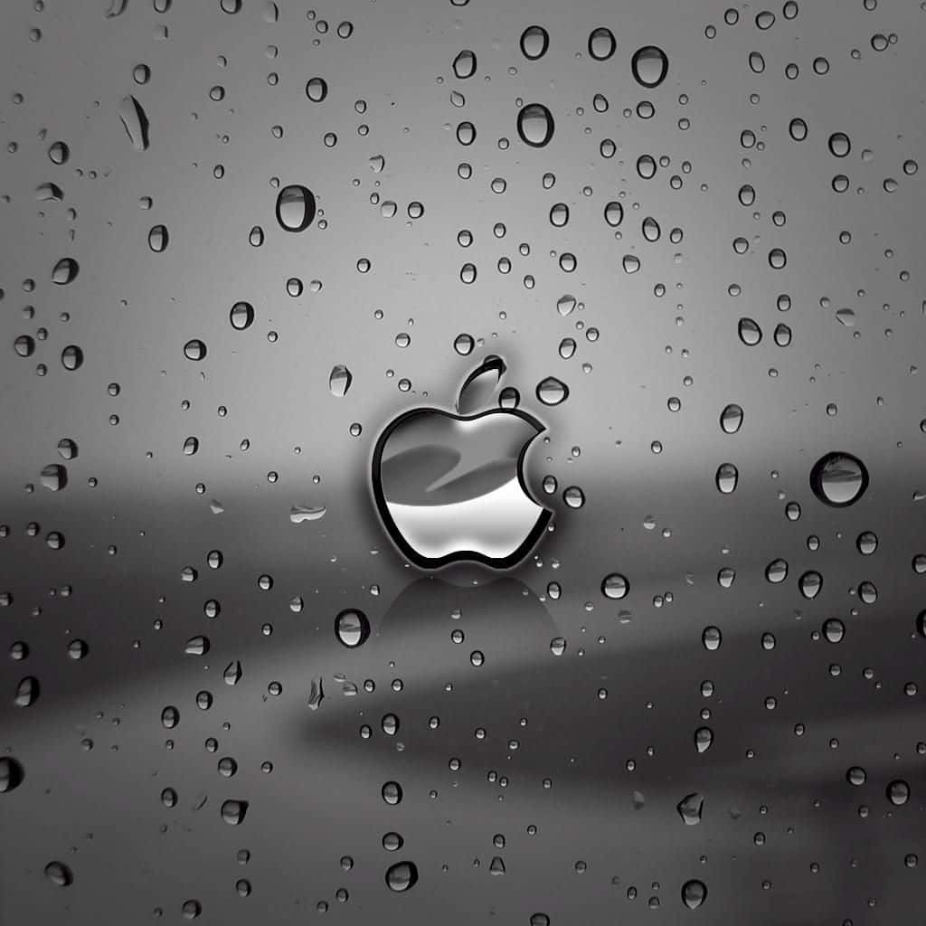 Tumma suloinen Applen logo iPad Taustakuvat