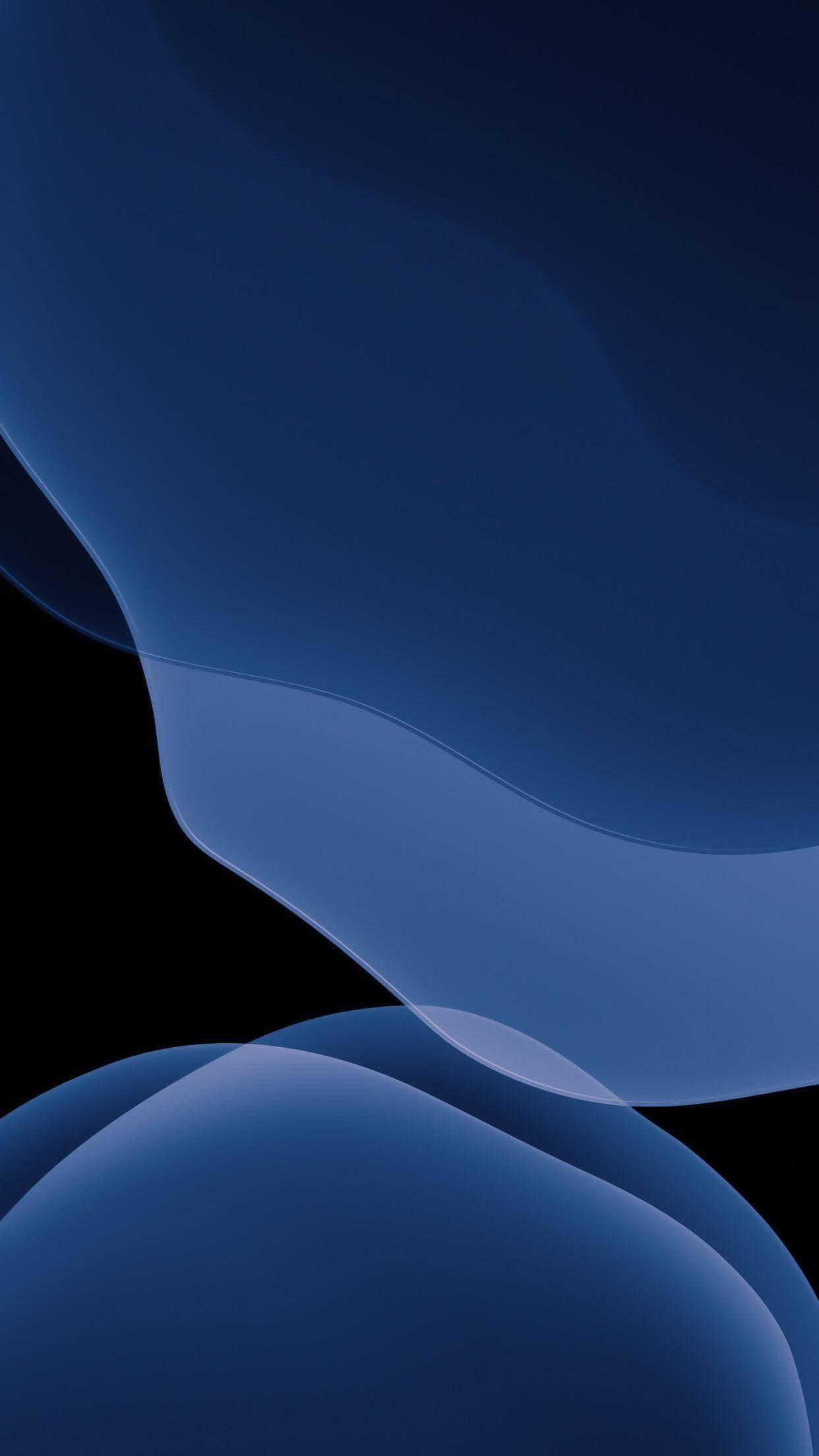 Tummansininen iPhonen lukitusnäyttö Taustakuvat