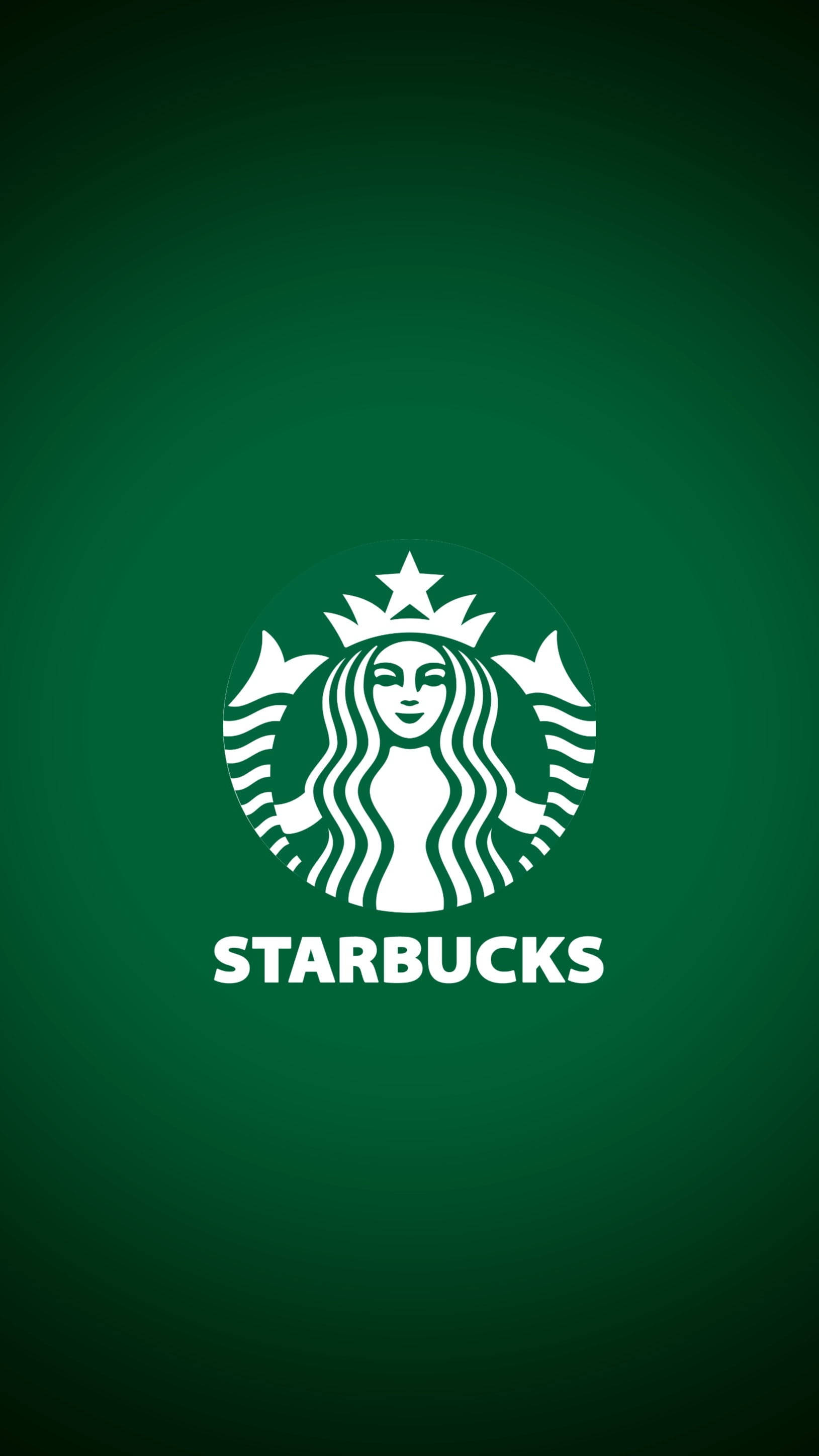 Tummanvihreä Starbucks iPhone Taustakuvat