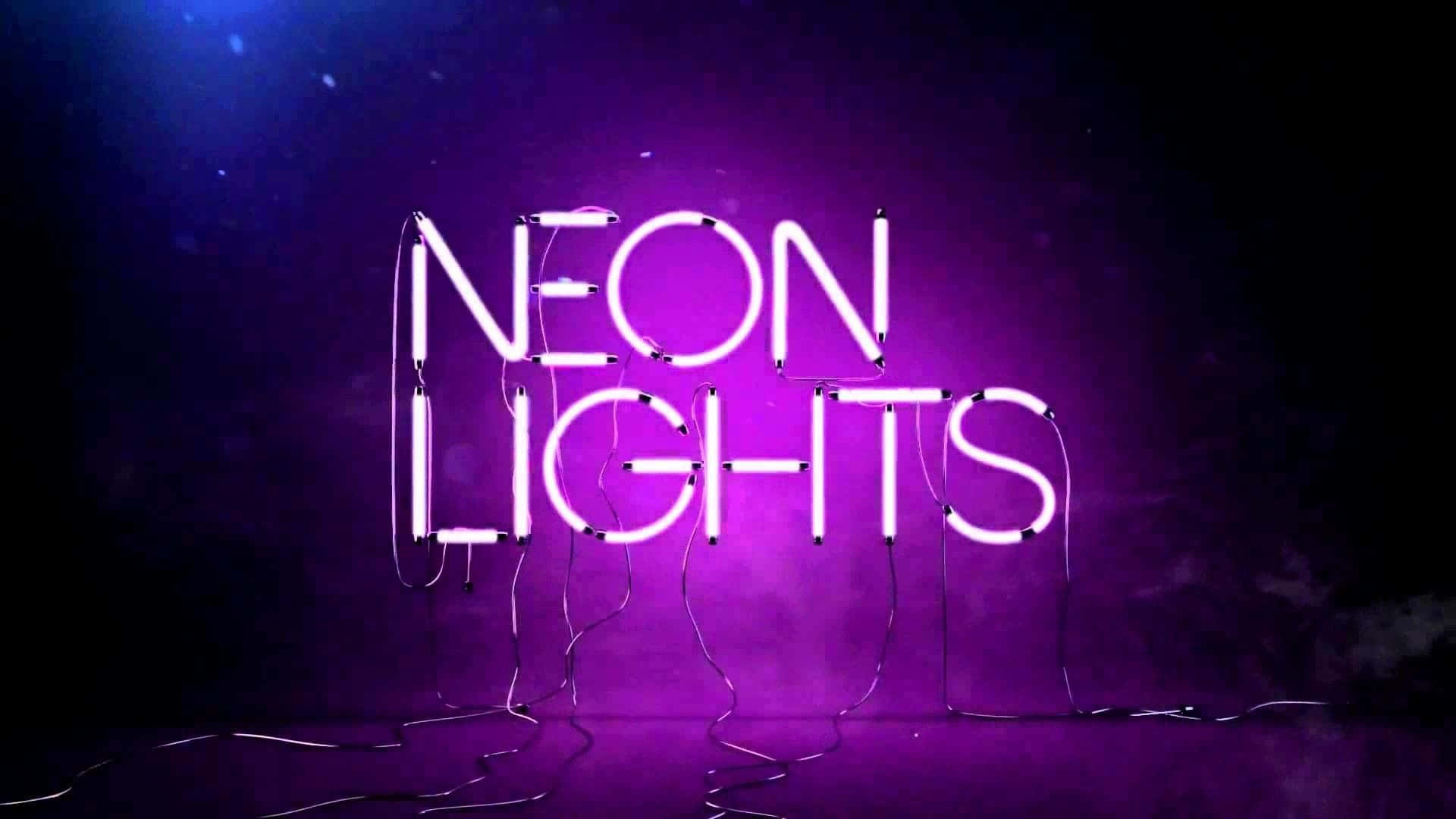 Tummanvioletti neon-yövalokuva Taustakuvat