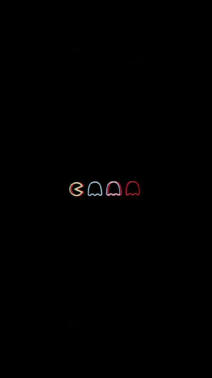 Tummia esteettisiä Pacman-hahmoja Taustakuvat