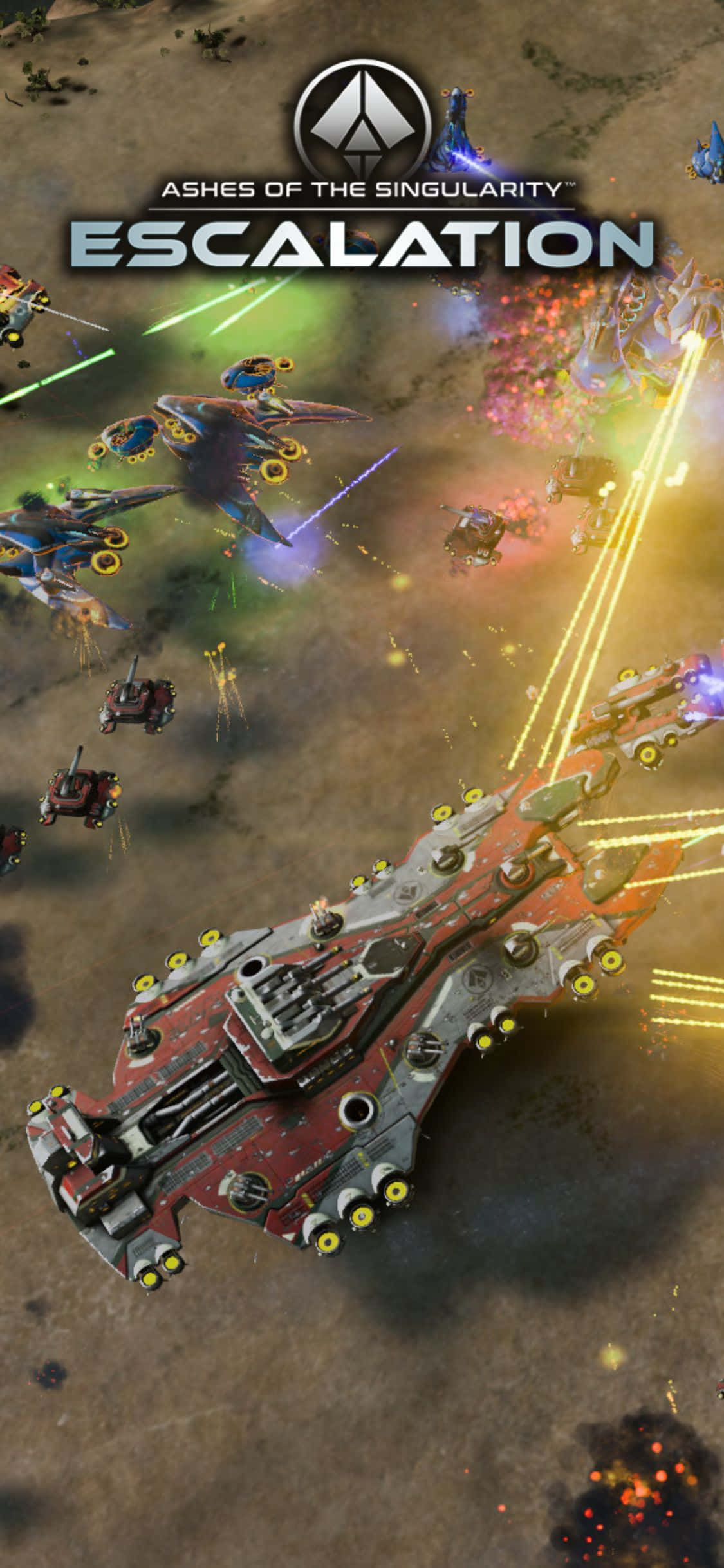 Tutki Ashes Of The Singularity Escalationin laajoja maailmoja iPhone X:lläsi Taustakuvat