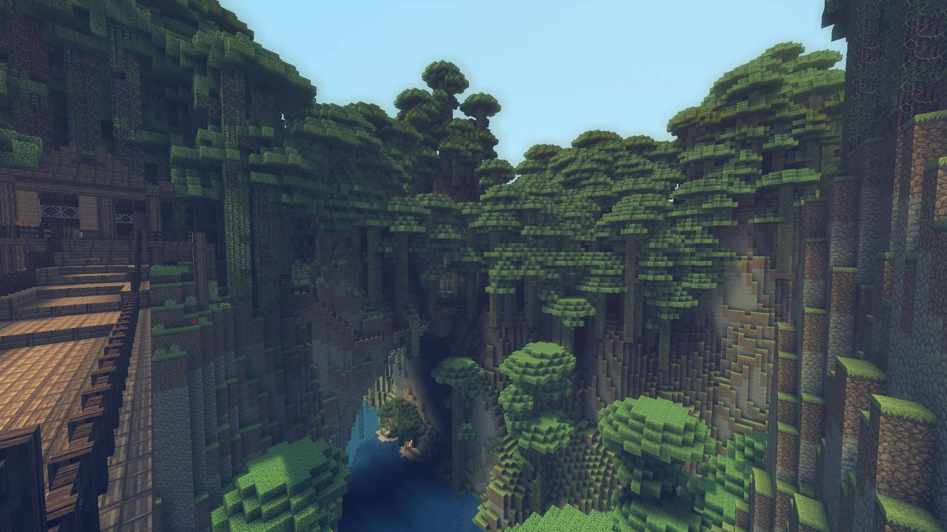 Tutki metsää Minecraftissa Taustakuvat