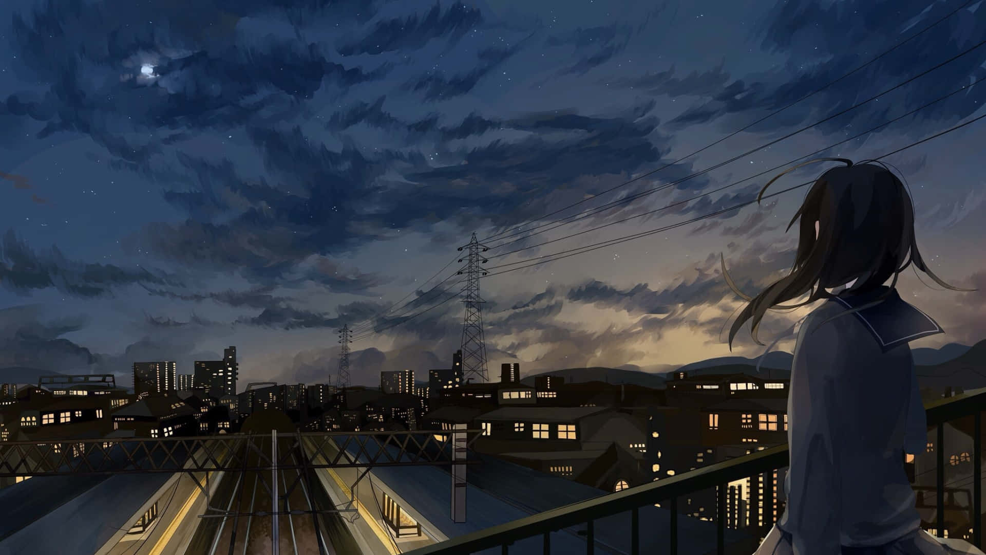 Tutustu Anime Cityn värikkäisiin katuihin! Taustakuvat