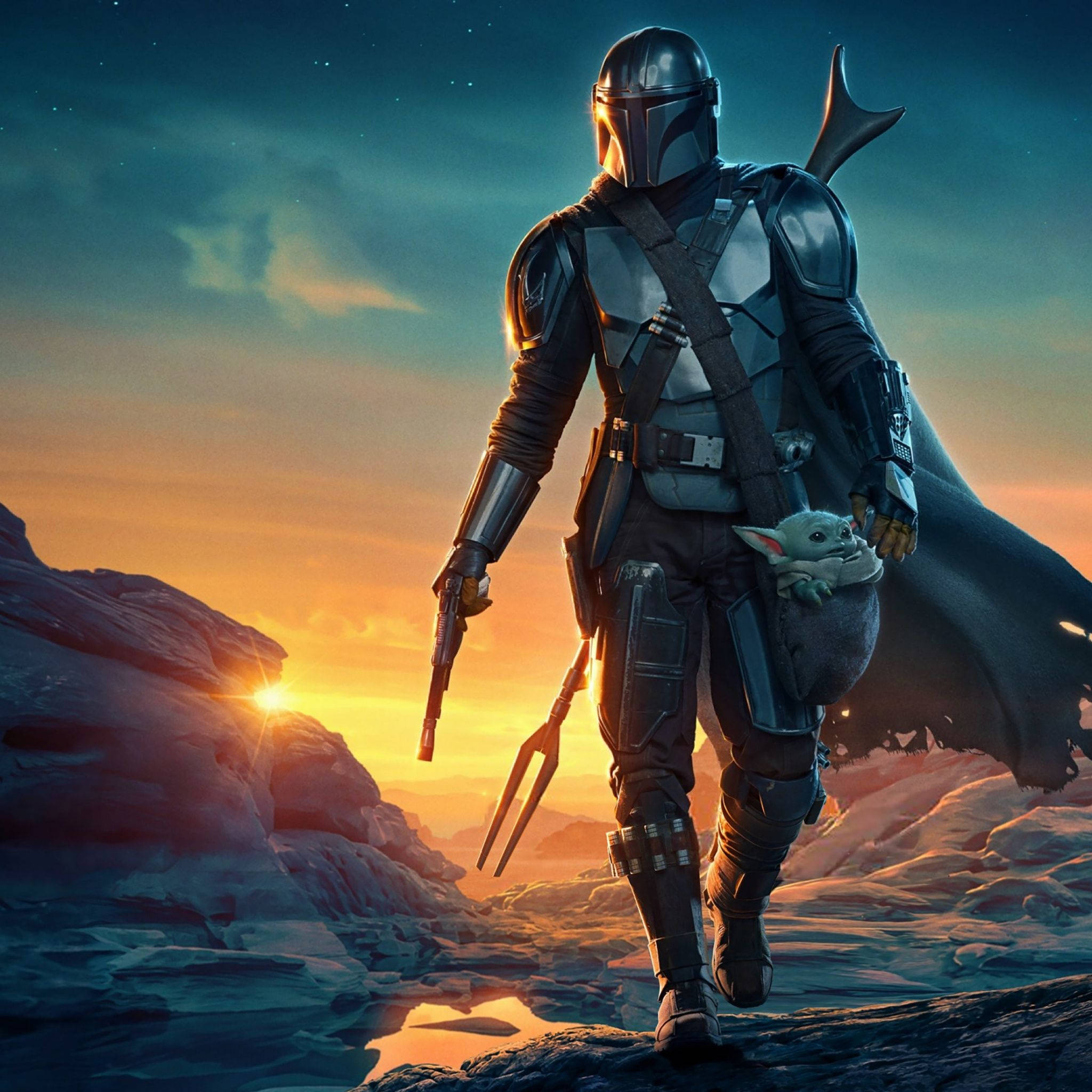TV 4K The Mandalorian ja Grogu Taustakuvat