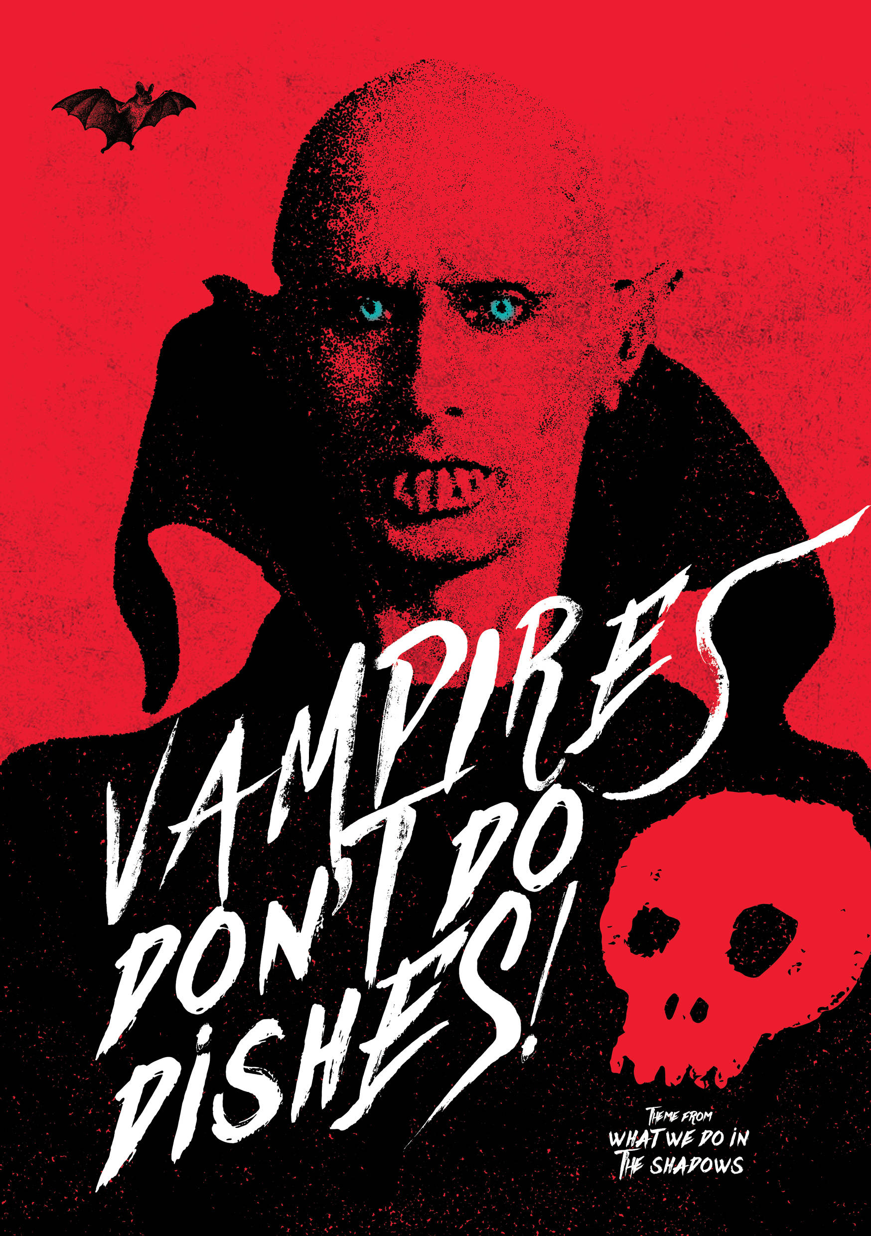 TV-sarjan 'What We Do In The Shadows' kiehtova juliste Taustakuvat