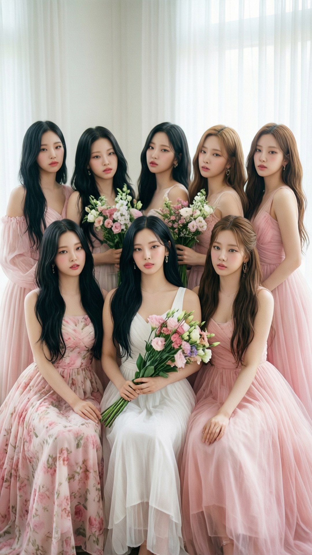 TWICE kukkasissa Taustakuvat