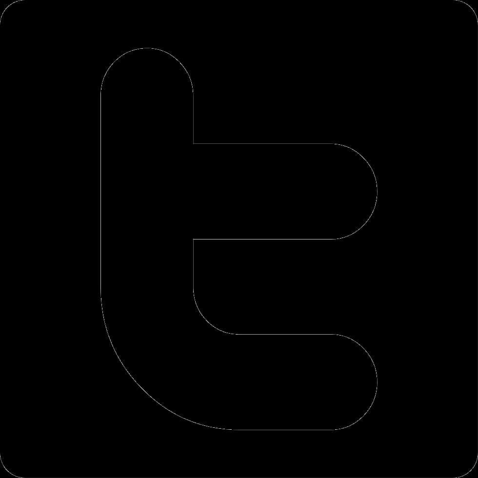 Twitter-logo musta siluetti Taustakuvat