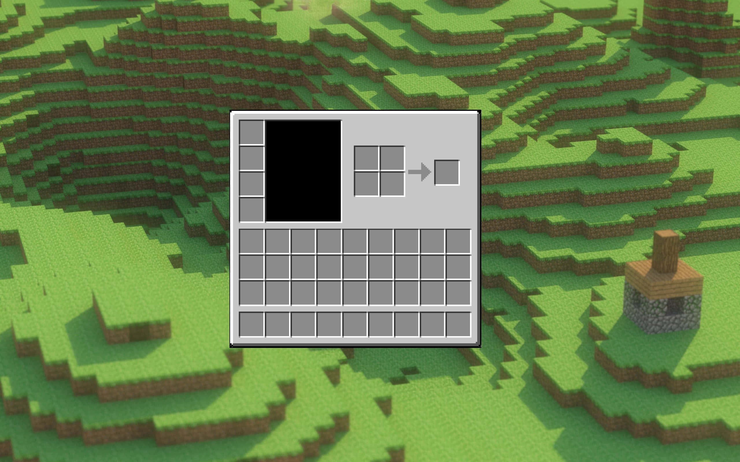 Tyhjä Minecraft-inventaario Taustakuvat
