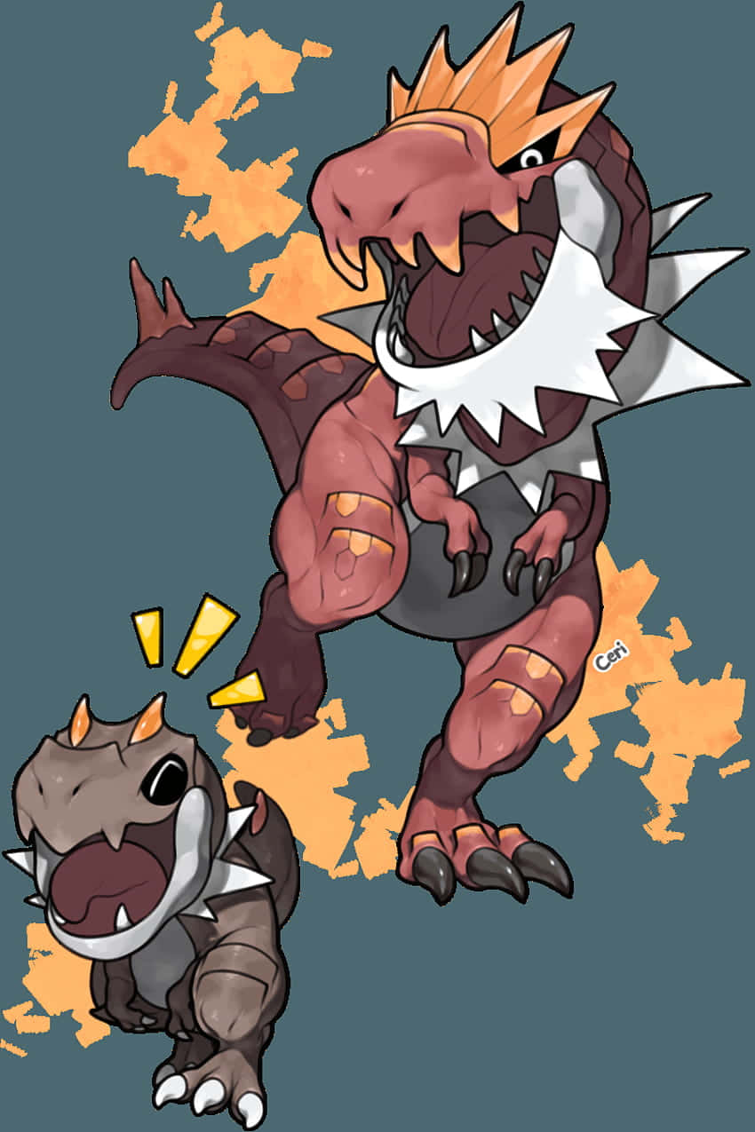 Tyrantrum ja Tyrunt jahtileikki Taustakuvat