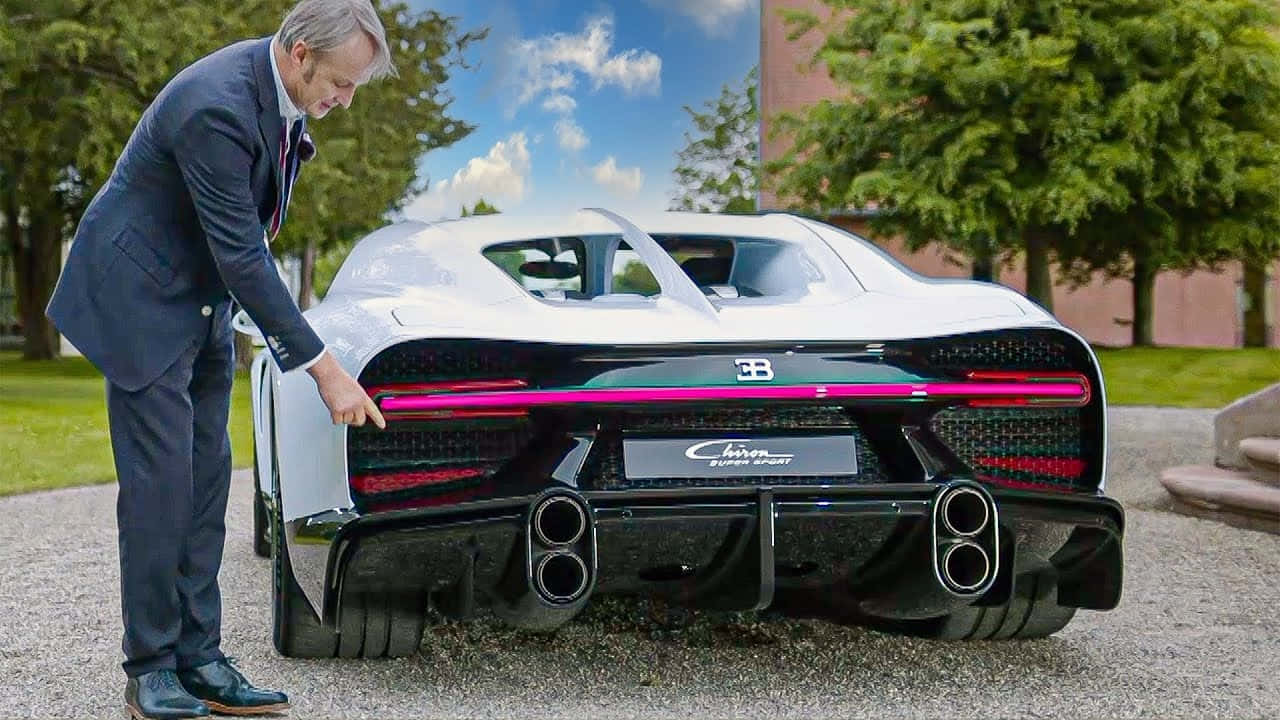 Tyylikäs Bugatti Veyron Ranskassa Taustakuvat