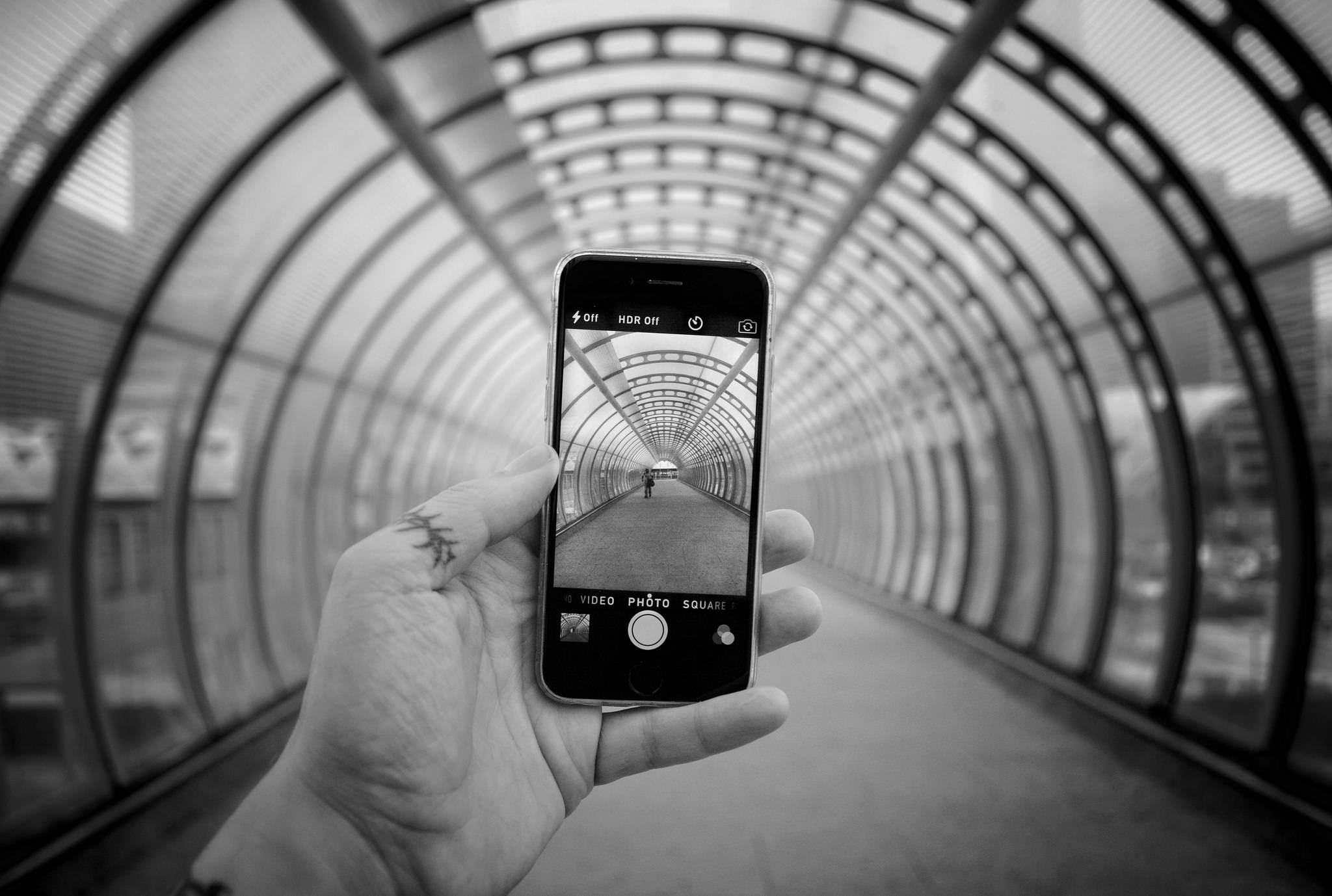 Tyylikäs hopea iPhone rauhallisella kukkataustalla Taustakuvat