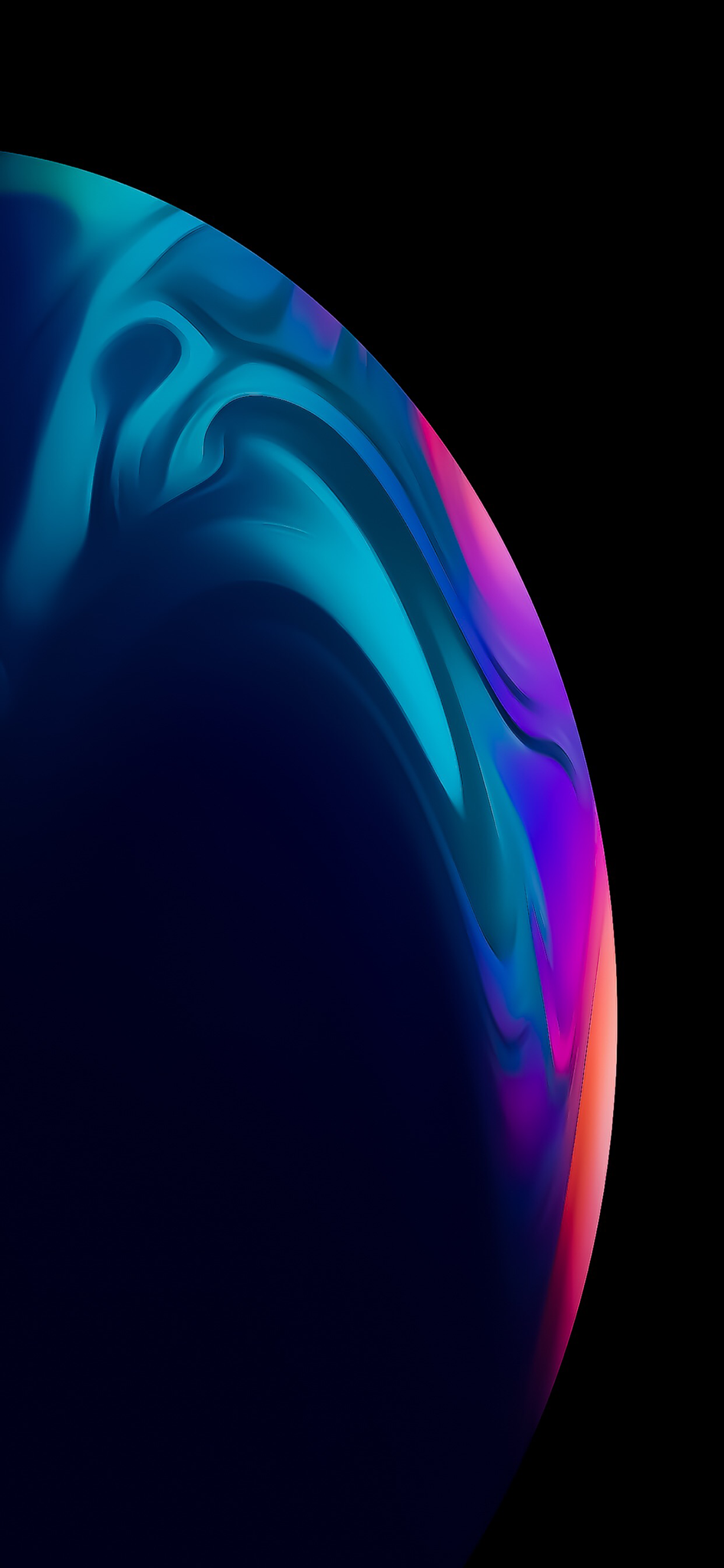 Tyylikäs iPhone XR, jossa on elegantti ja eloisa abstrakti kuviointi näytöllä Taustakuvat