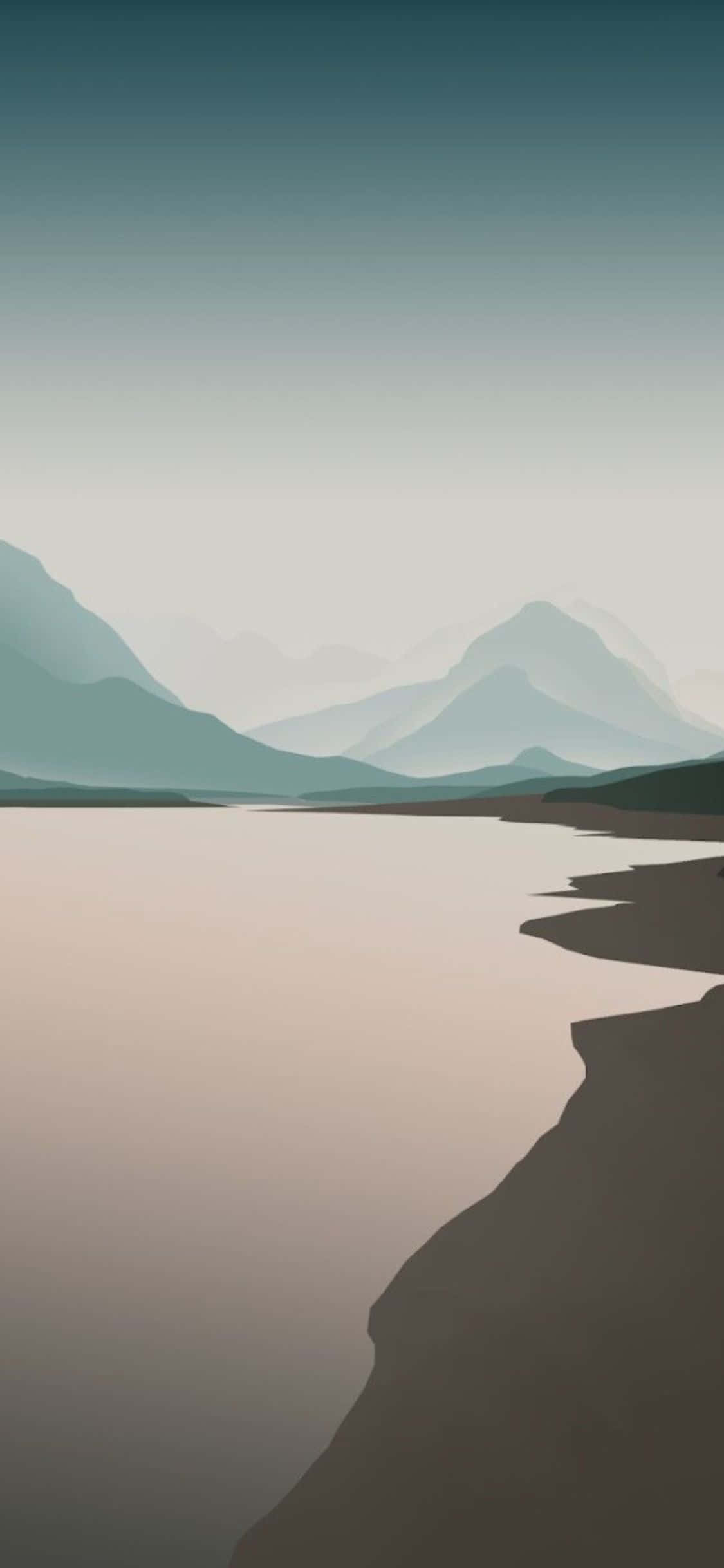 Tyylikäs minimalistinen iPhone X -taustakuva Taustakuvat