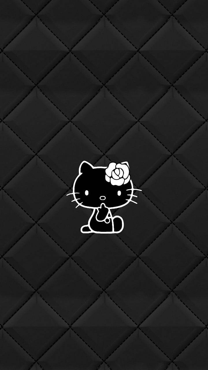 Tyylikäs musta Hello Kitty Taustakuvat